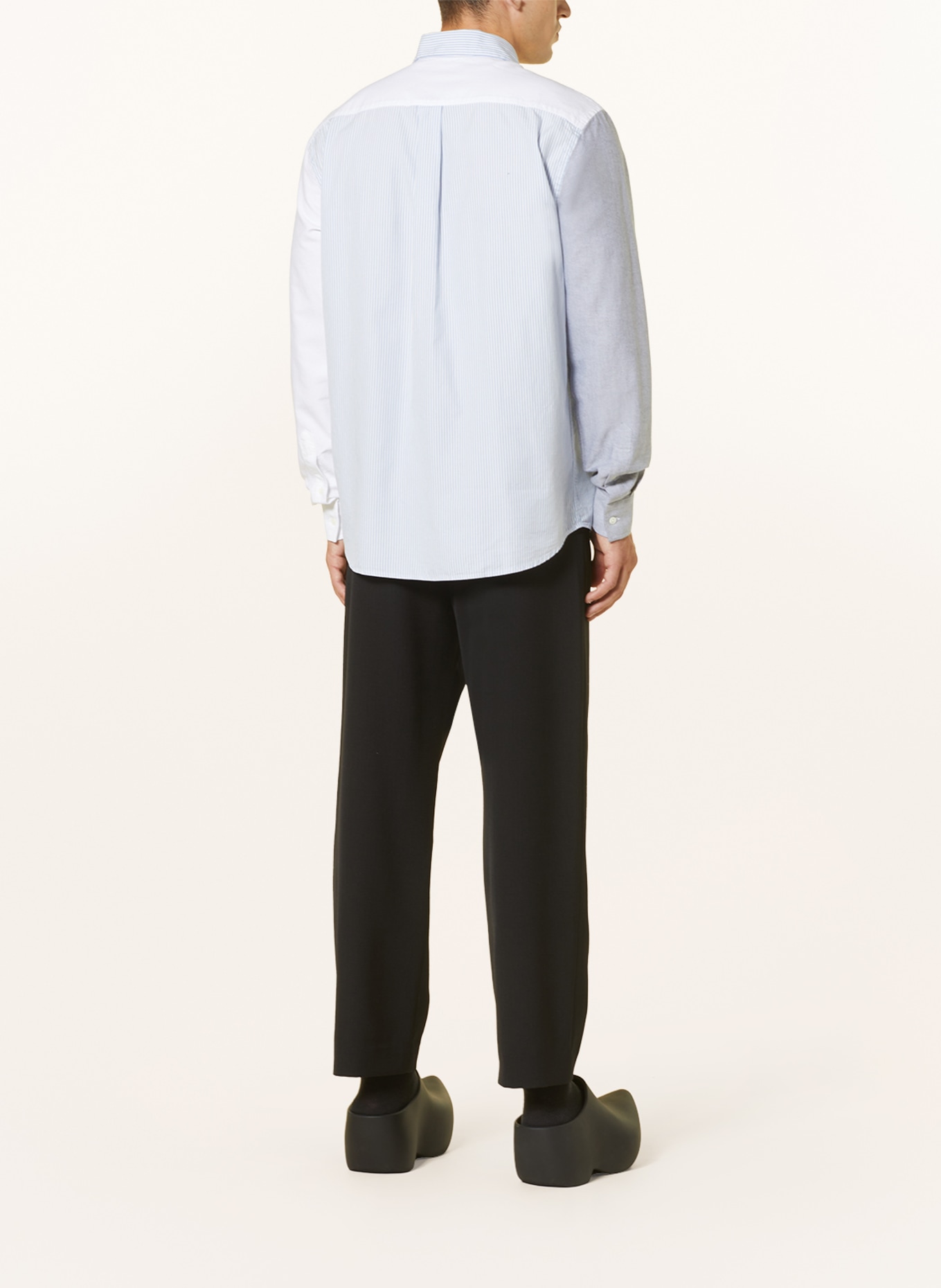 JW ANDERSON Shirt classic fit, Color: LIGHT BLUE/ GRAY/ WHITE (Image 3)
