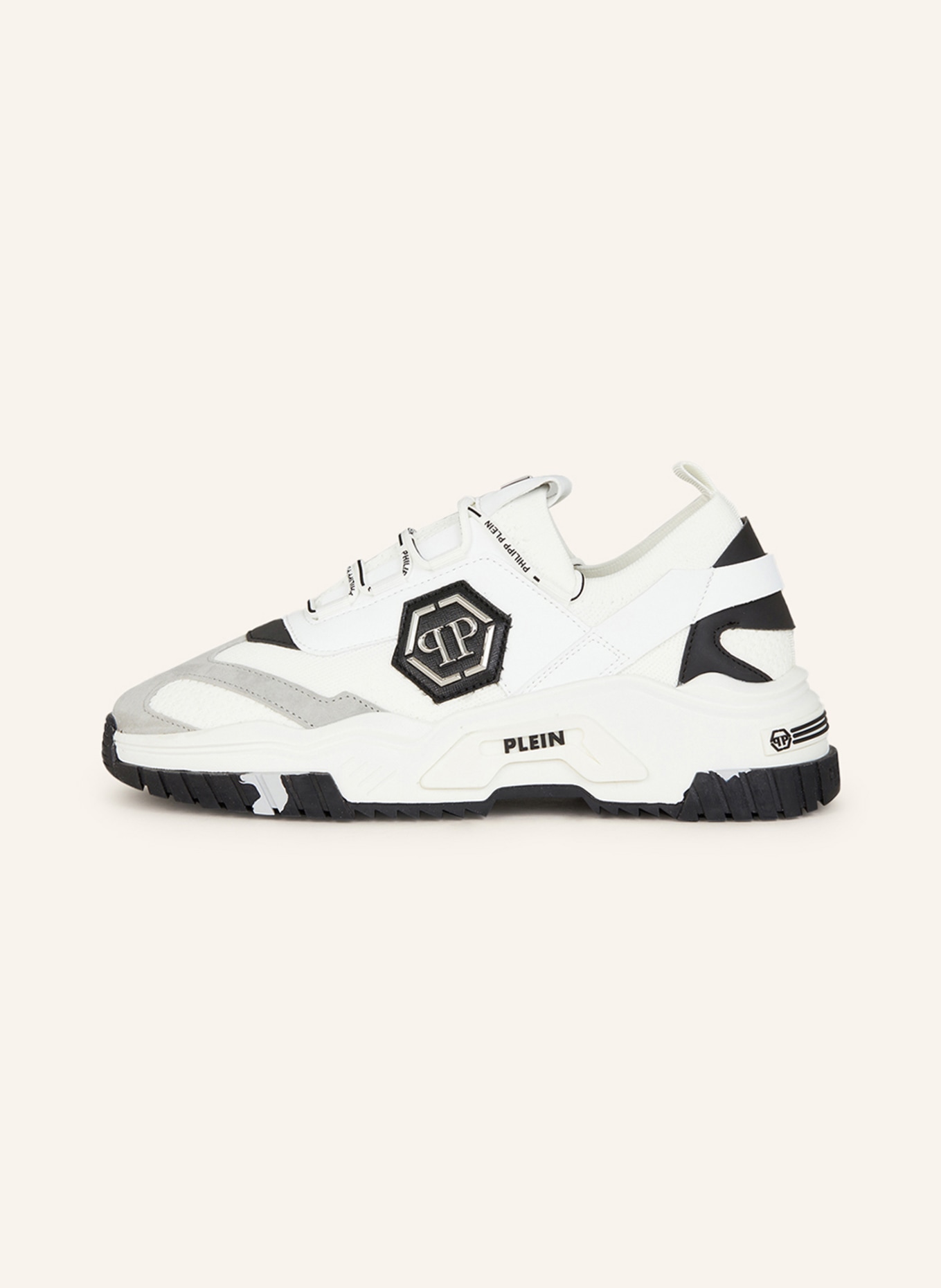 PHILIPP PLEIN Sneakers PREDATOR, Color: WHITE/ BLACK (Image 4)