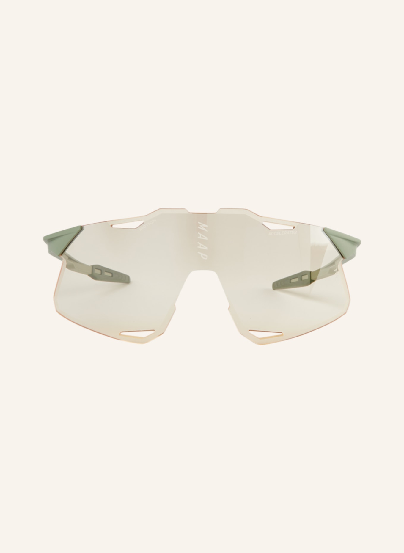 MAAP Cycling glasses MAAP x 100% HYPERCRAFT, Color: GREEN/GREEN (Image 2)