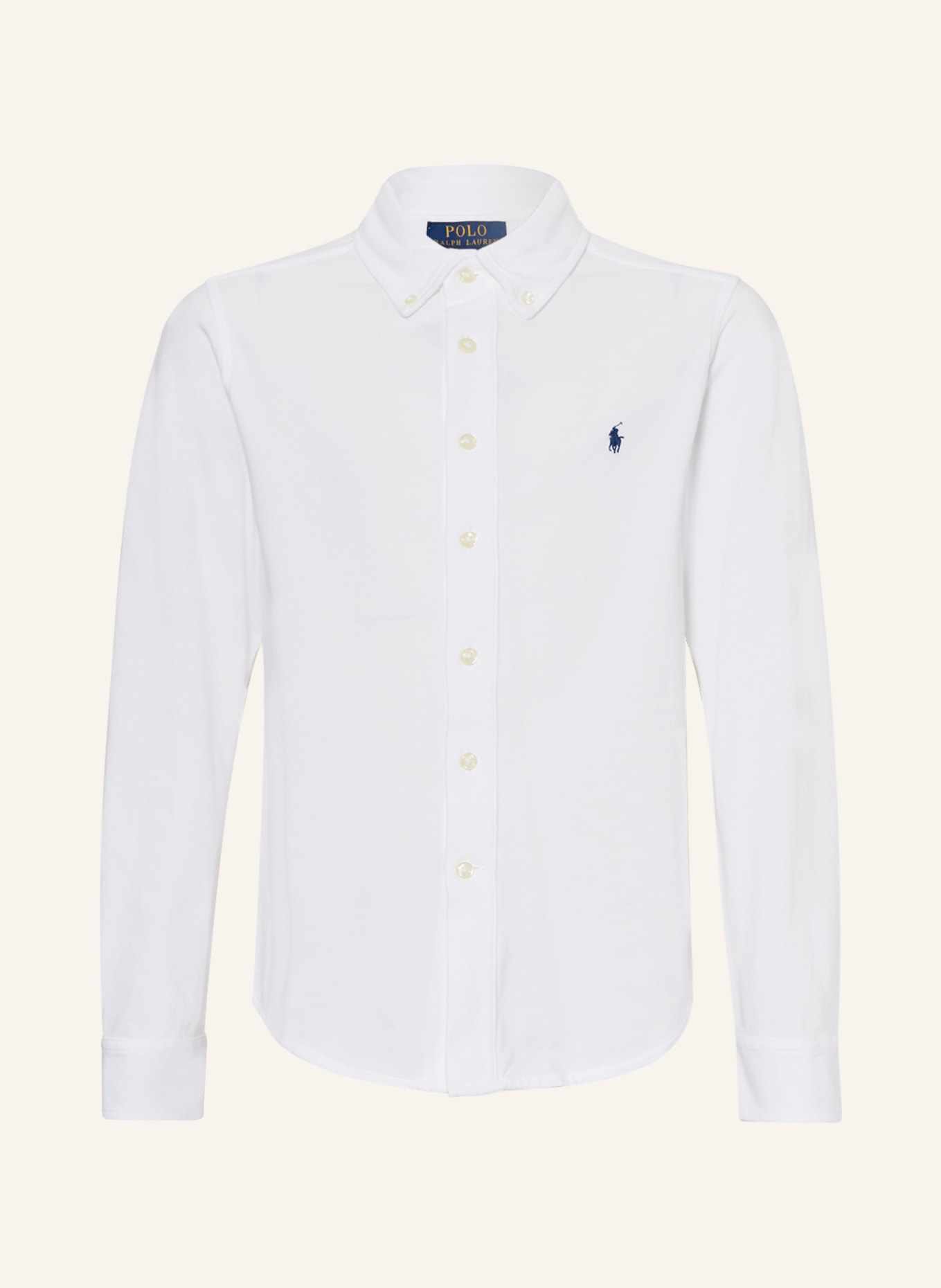 POLO RALPH LAUREN Piqué-Hemd, Farbe: WEISS(Bild null)
