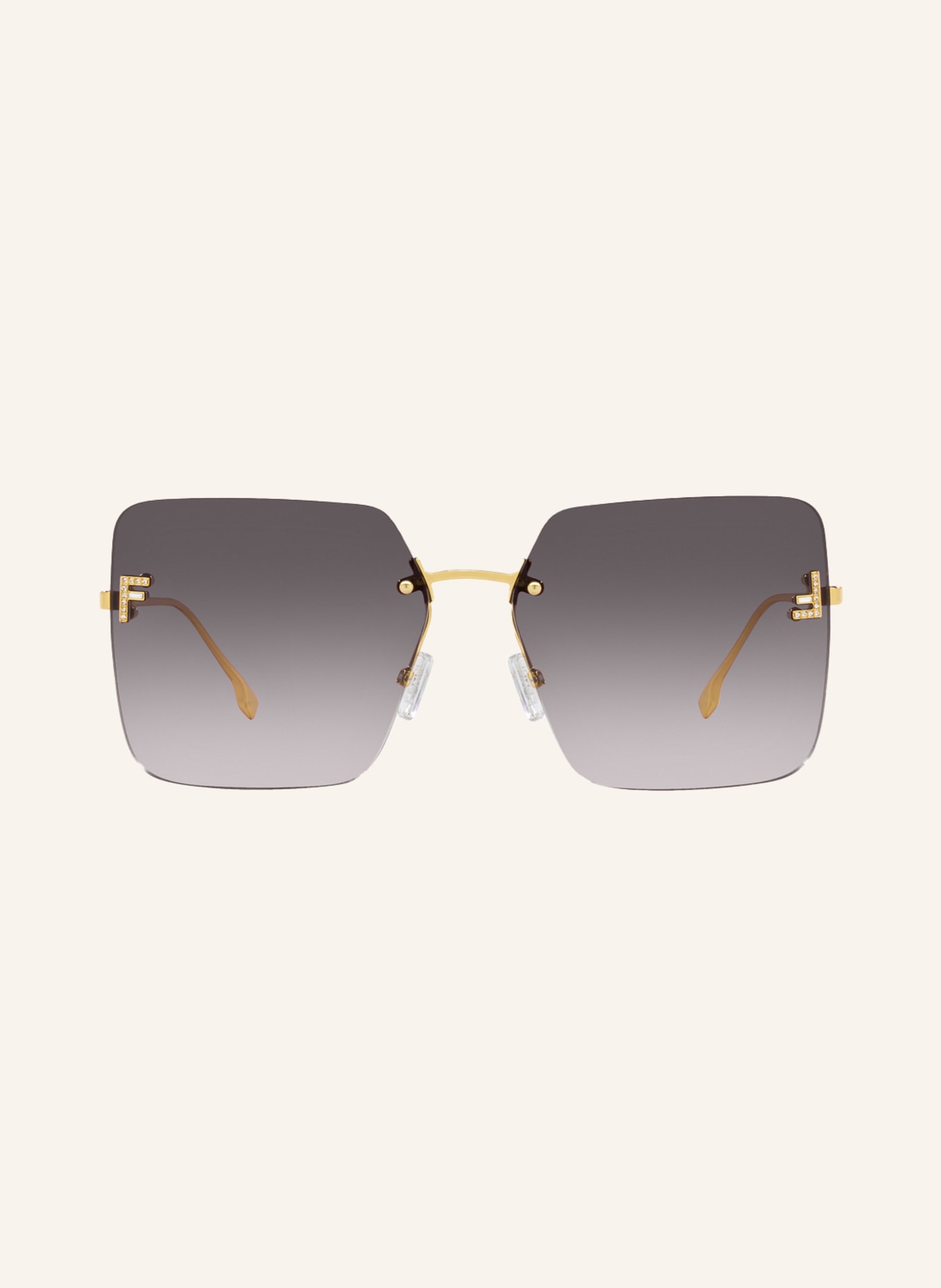 FENDI Sunglasses FN000672, Color: 1105D1 - GOLD/ DARK GRAY GRADIENT (Image 2)