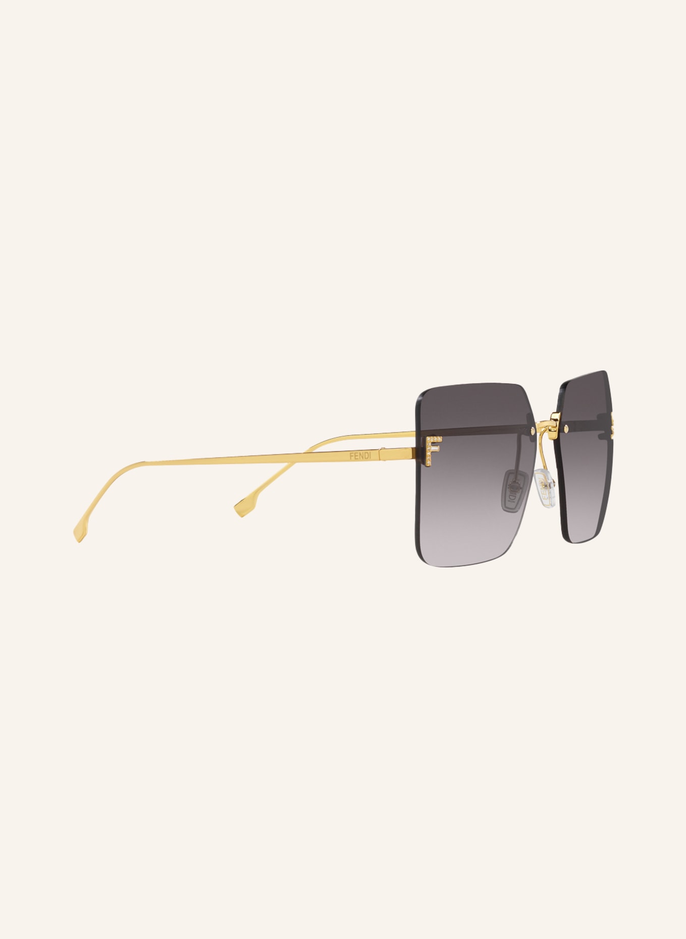 FENDI Sunglasses FN000672, Color: 1105D1 - GOLD/ DARK GRAY GRADIENT (Image 3)