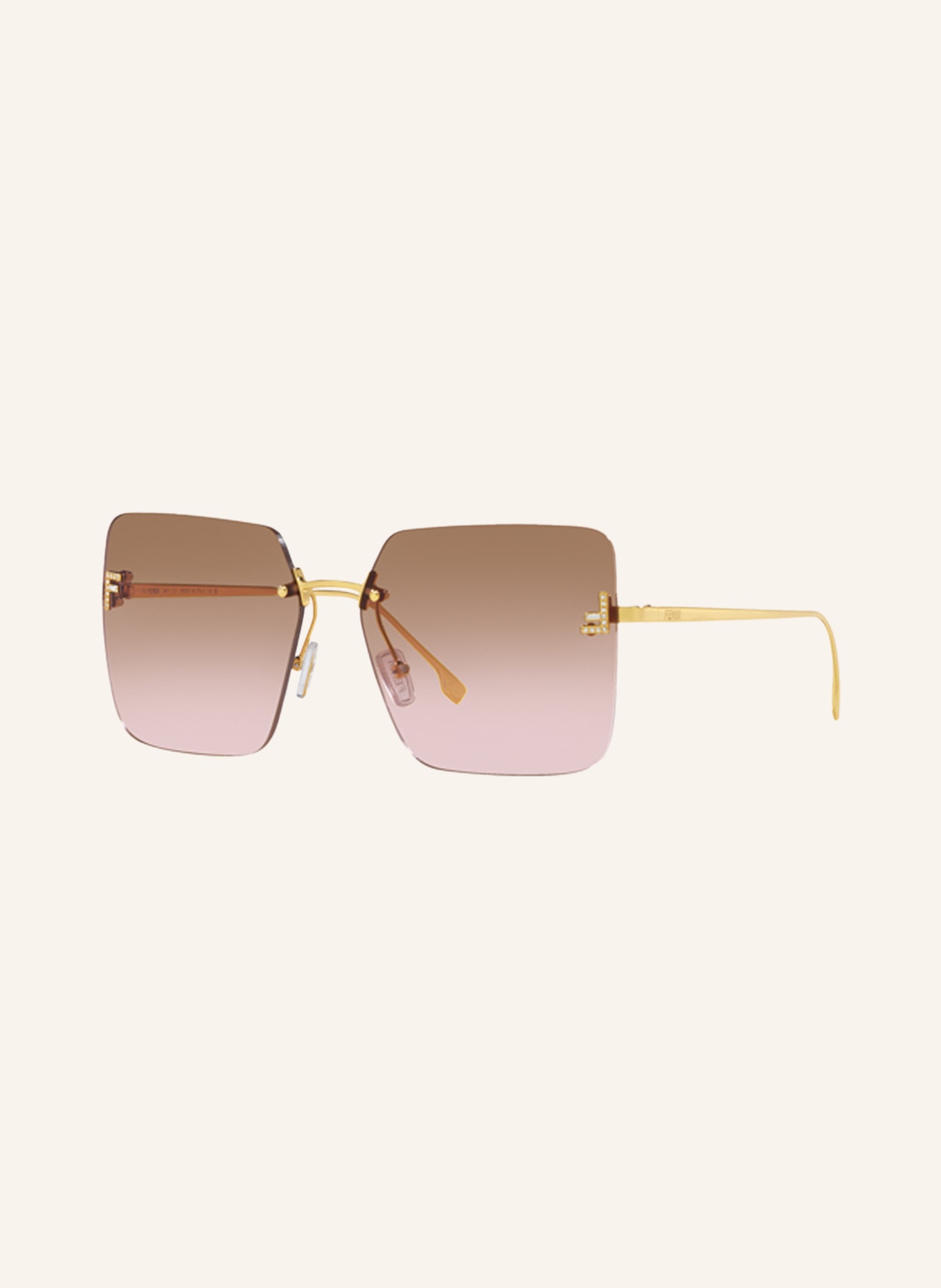FENDI Sunglasses FN000672, Color: 1220D1 - GOLD/ BROWN GRADIENT (Image 1)