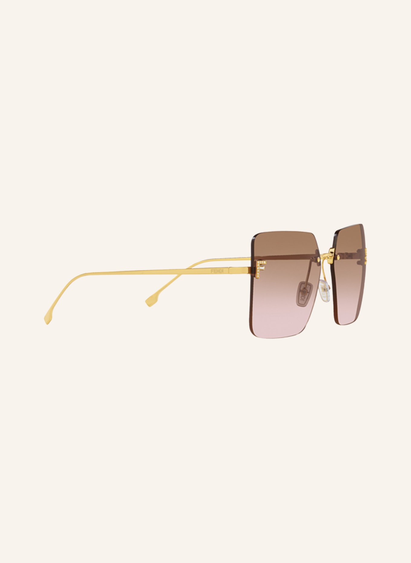 FENDI Sunglasses FN000672, Color: 1220D1 - GOLD/ BROWN GRADIENT (Image 3)
