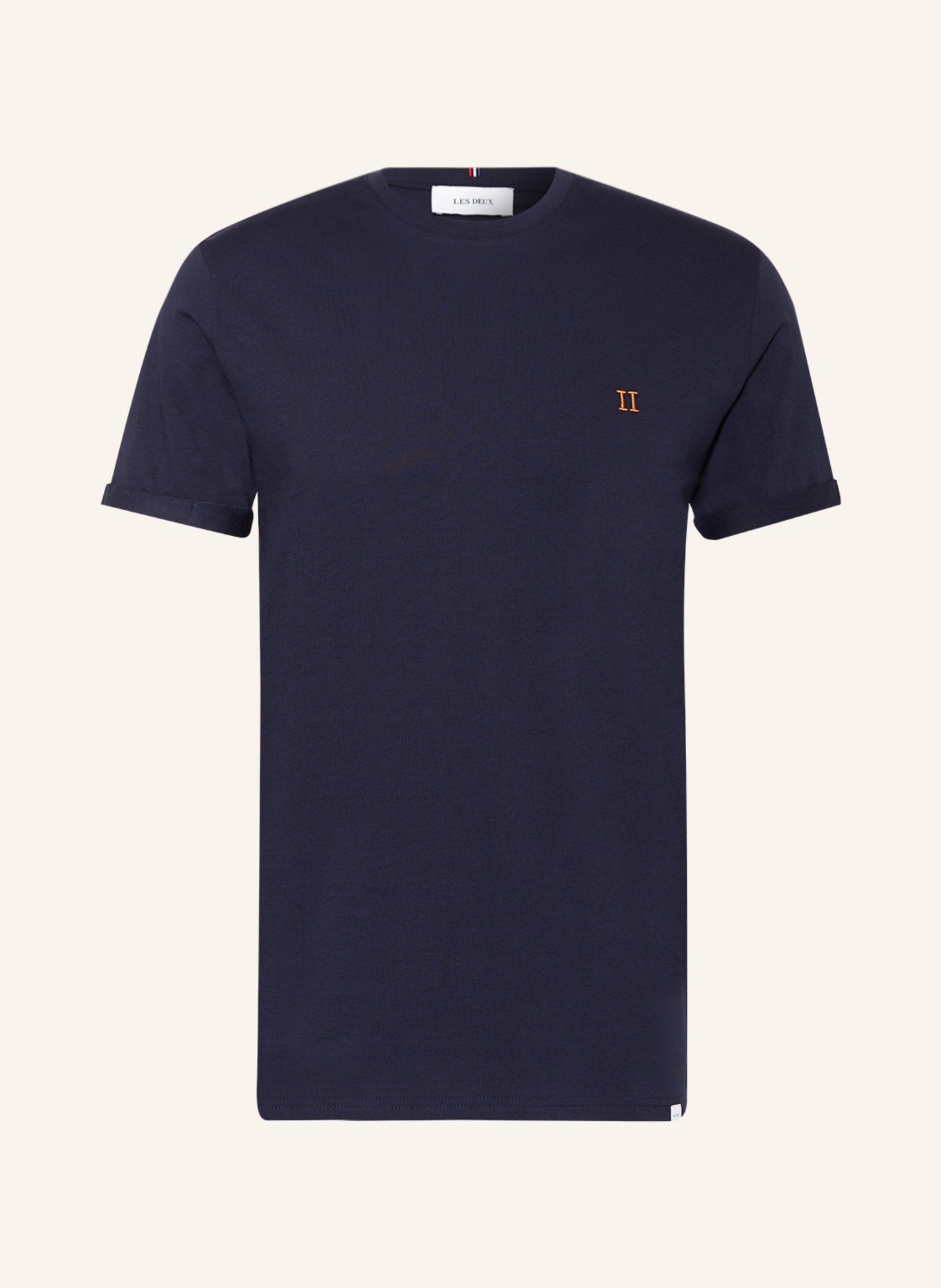 LES DEUX T-shirt NORREGAARD, Color: DARK BLUE (Image 1)