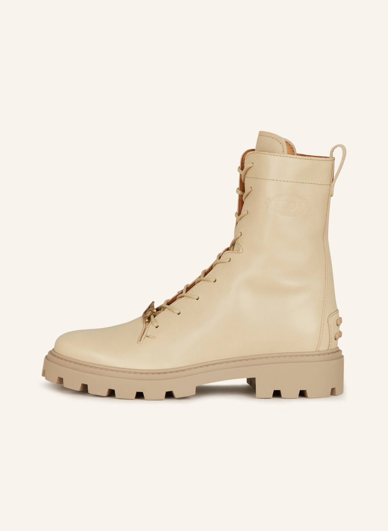 TOD'S Lace-up boots, Color: BEIGE (Image 4)