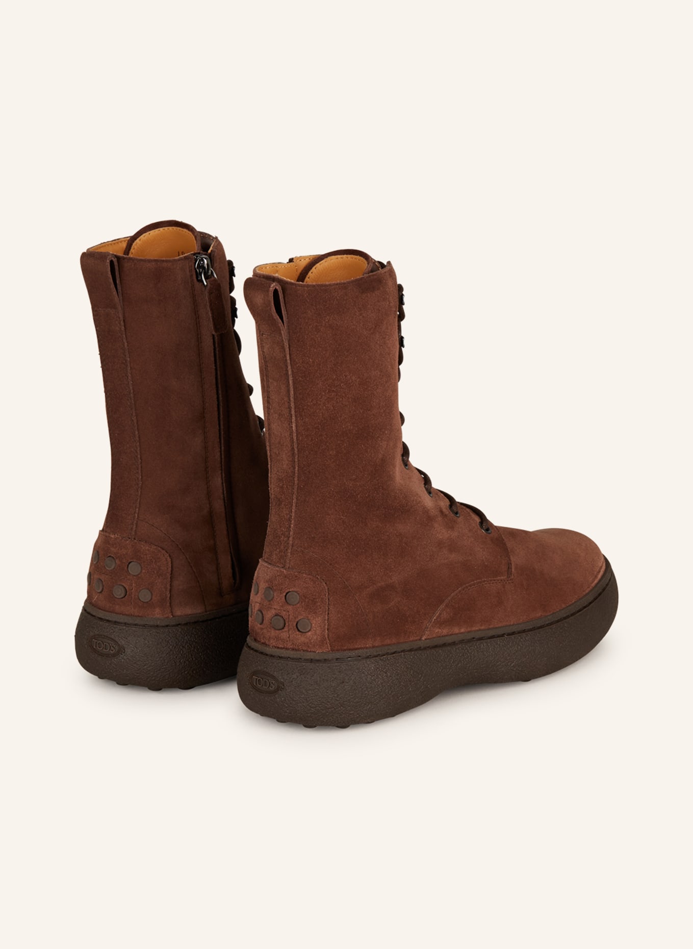 TOD'S Lace-up boots WINTER GOMMINO, Color: BROWN (Image 2)