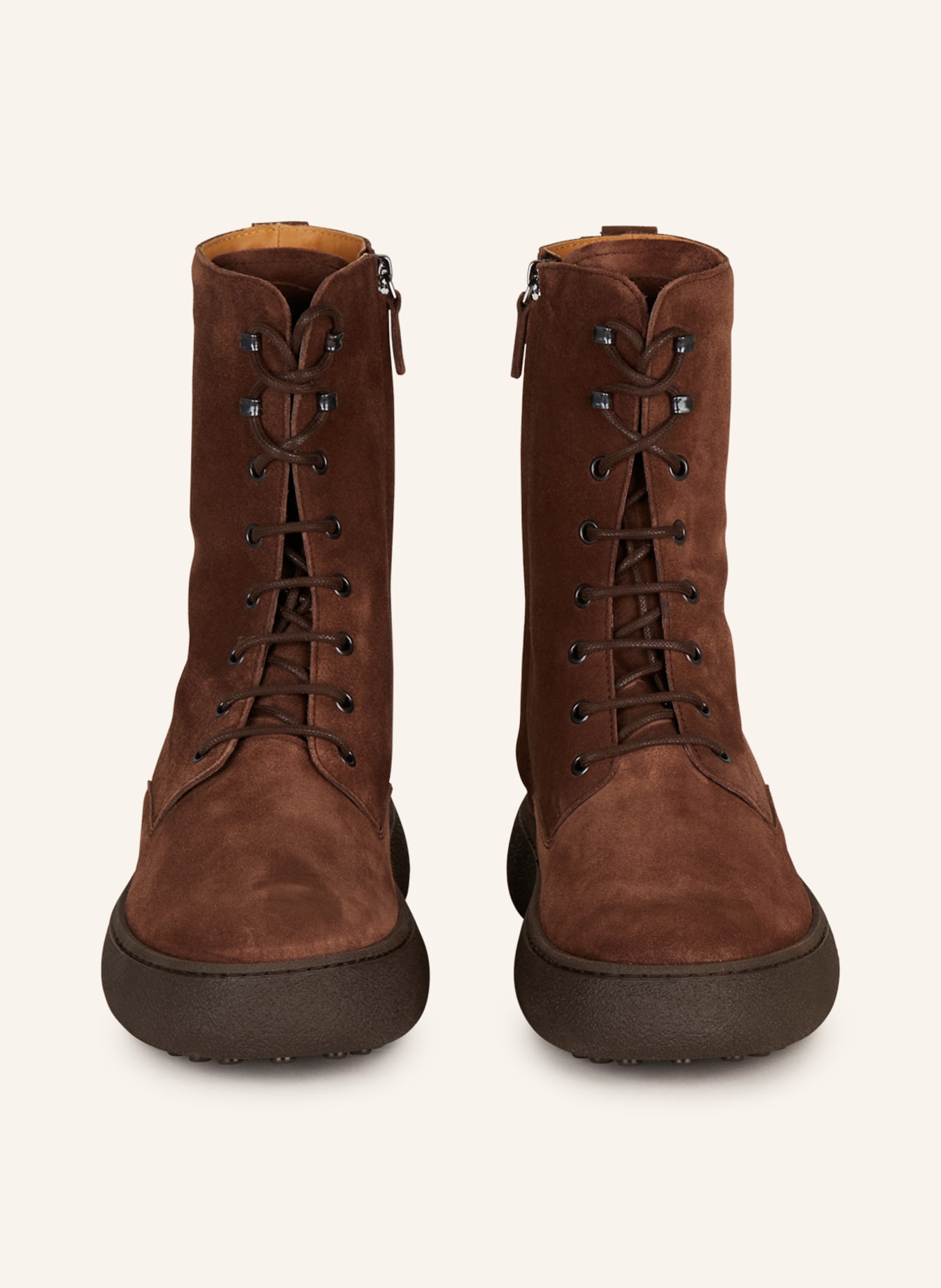 TOD'S Lace-up boots WINTER GOMMINO, Color: BROWN (Image 3)