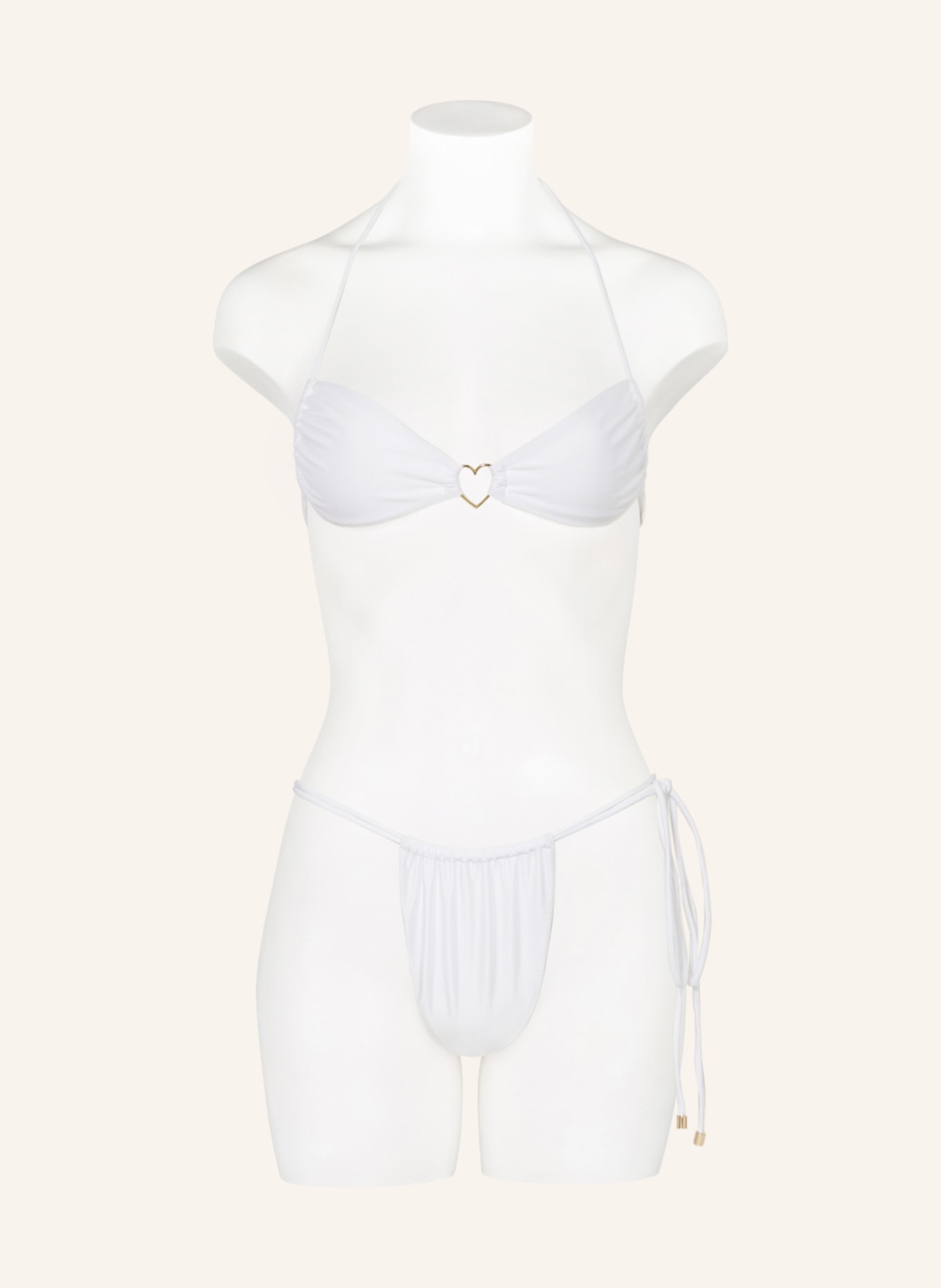 JANTHEE Berlin Triangle bikini bottoms IVY, Color: WHITE (Image 2)