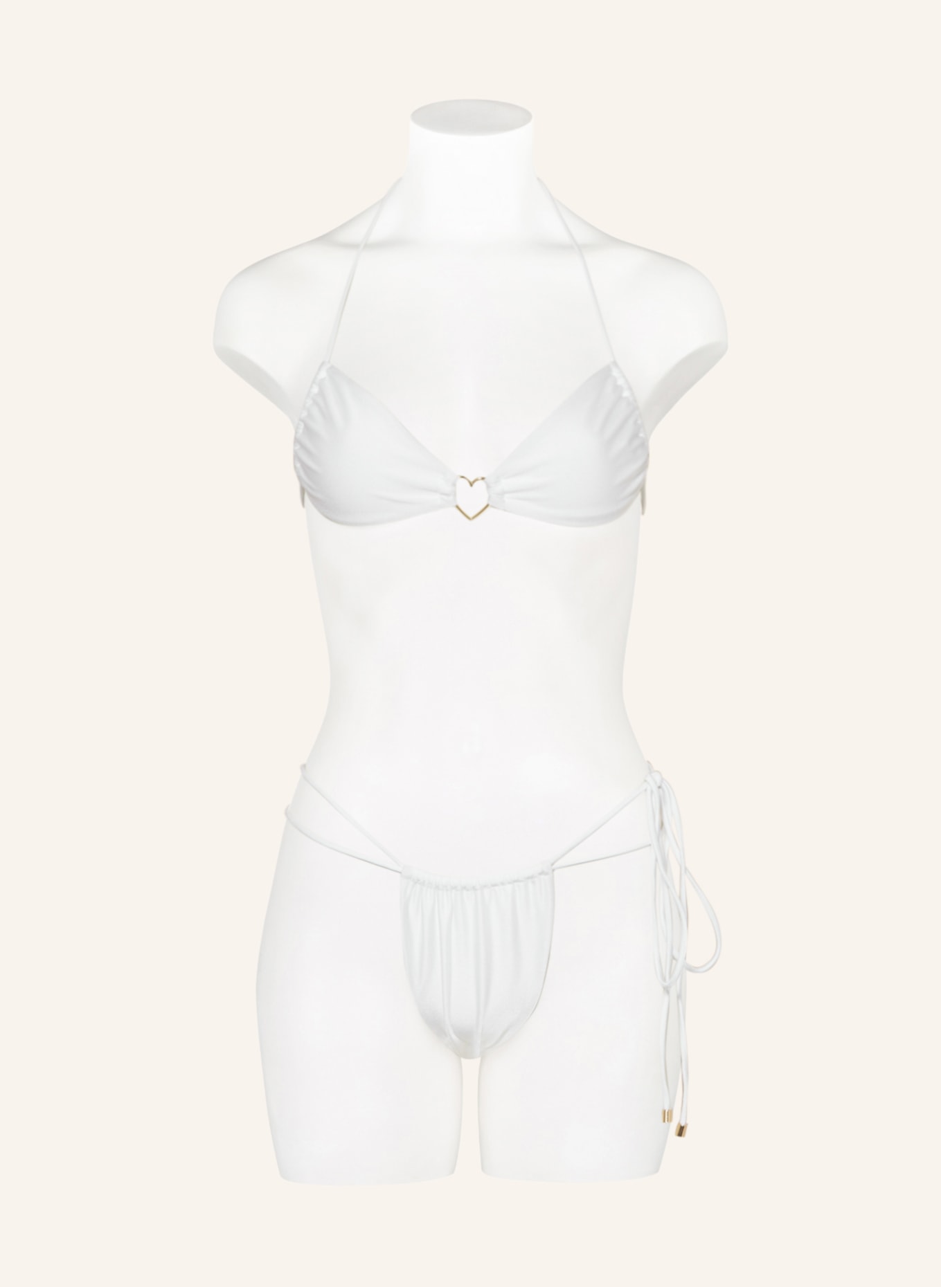 JANTHEE Berlin Bralette bikini top RAVILA, Color: WHITE (Image 2)