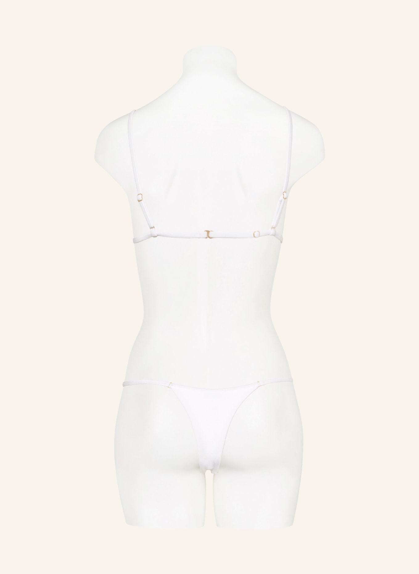 JANTHEE Berlin Triangle bikini top ZORAH, Color: WHITE (Image 3)