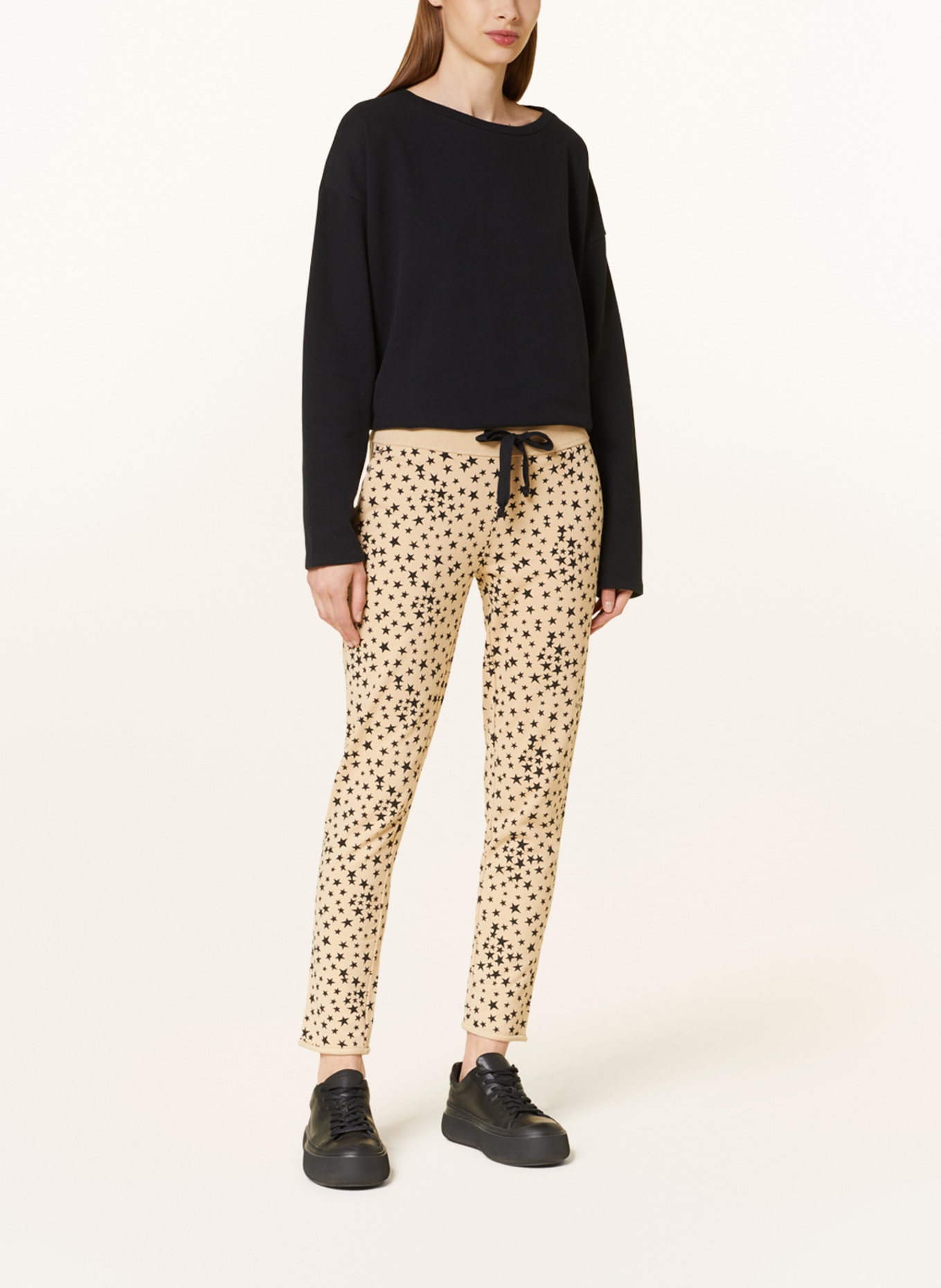 Juvia Sweatpants SMILLA, Color: BEIGE/ BLACK (Image 2)