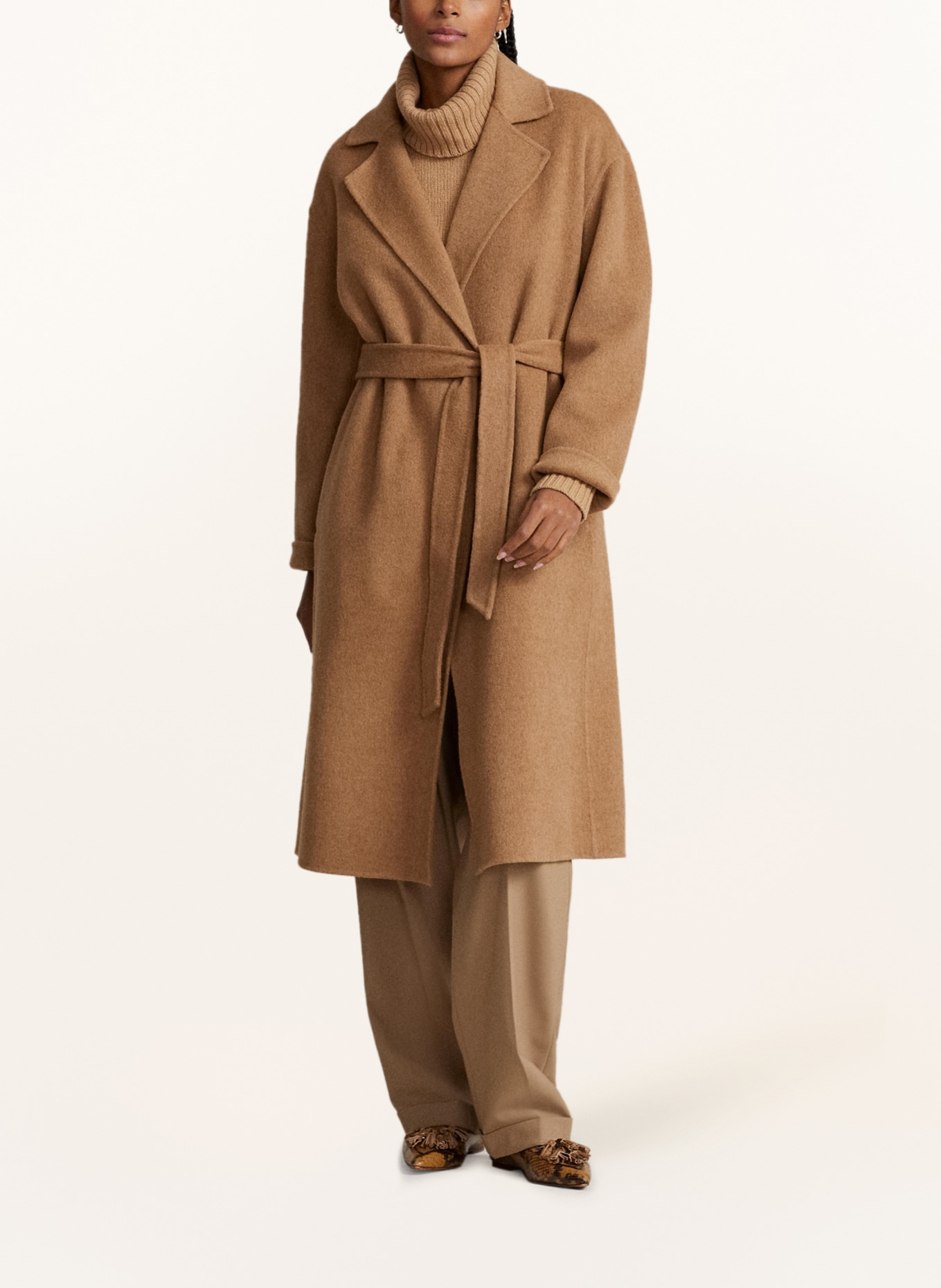 POLO RALPH LAUREN Wool coat, Color: CAMEL (Image 2)