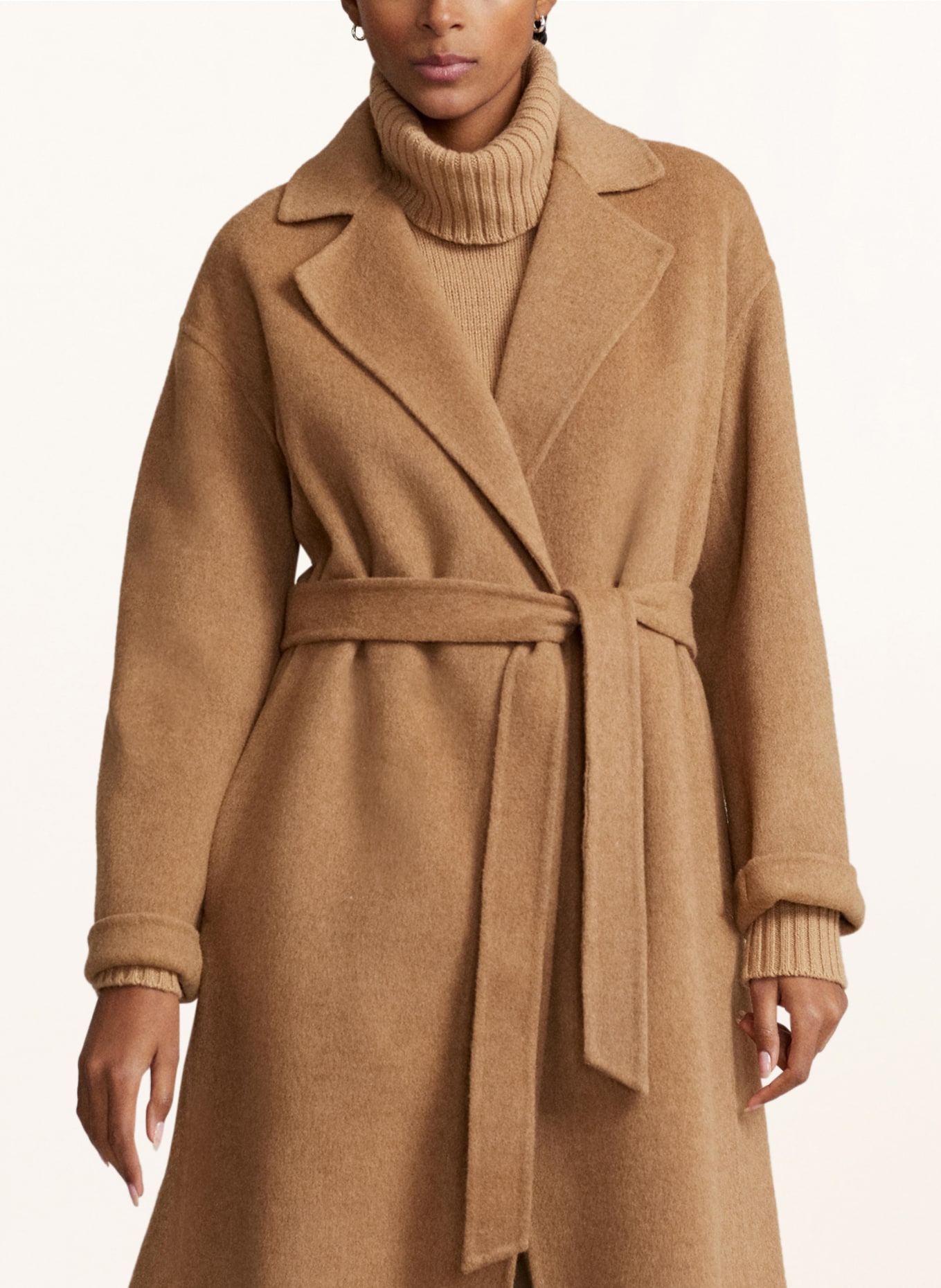 POLO RALPH LAUREN Wool coat, Color: CAMEL (Image 4)