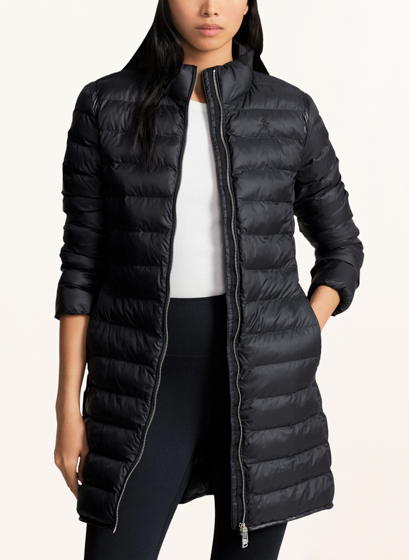 POLO RALPH LAUREN Quilted coat, Color: BLACK (Image 4)