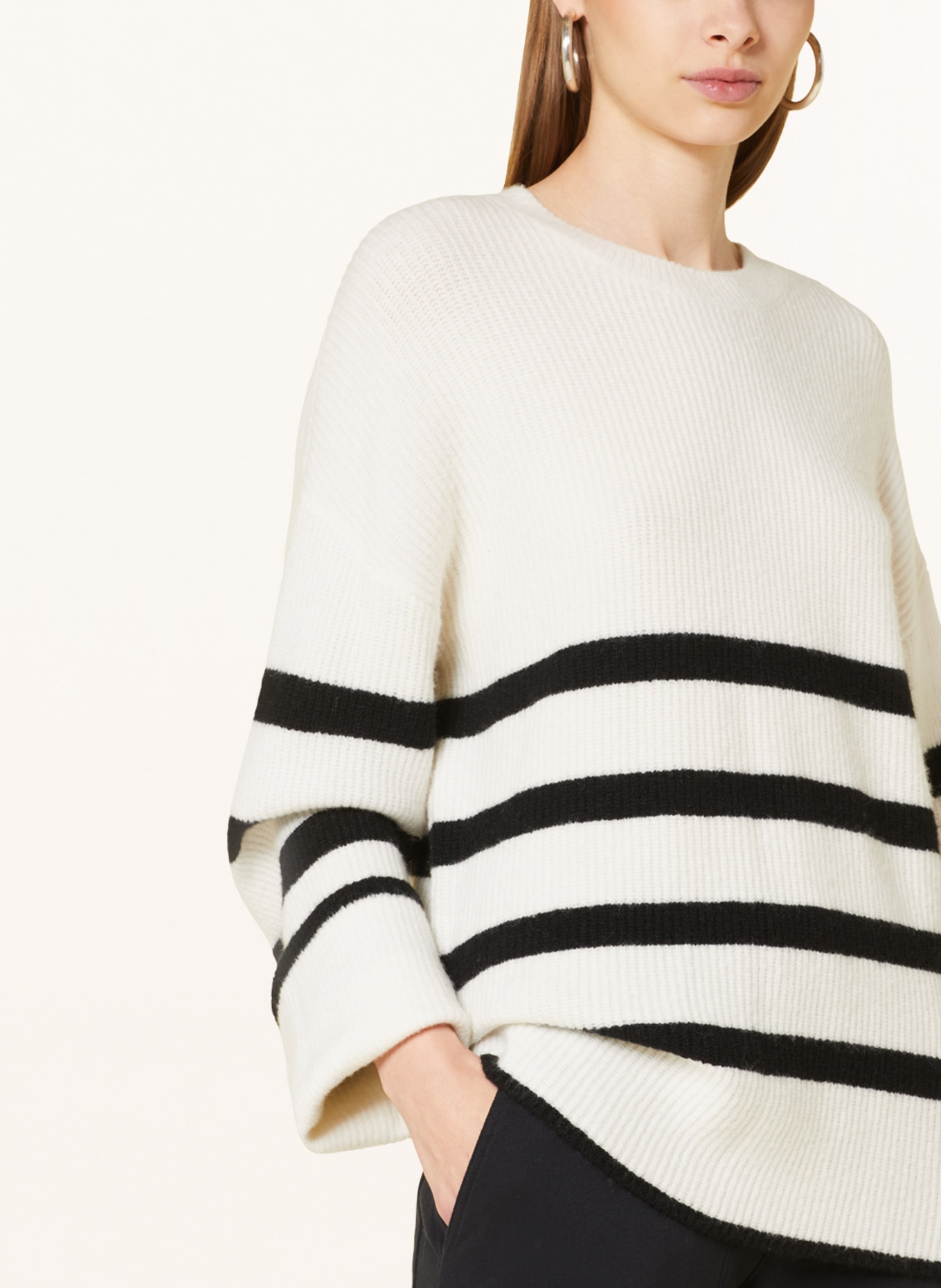 Juvia Sweater SIRA, Color: WHITE/ BLACK (Image 4)