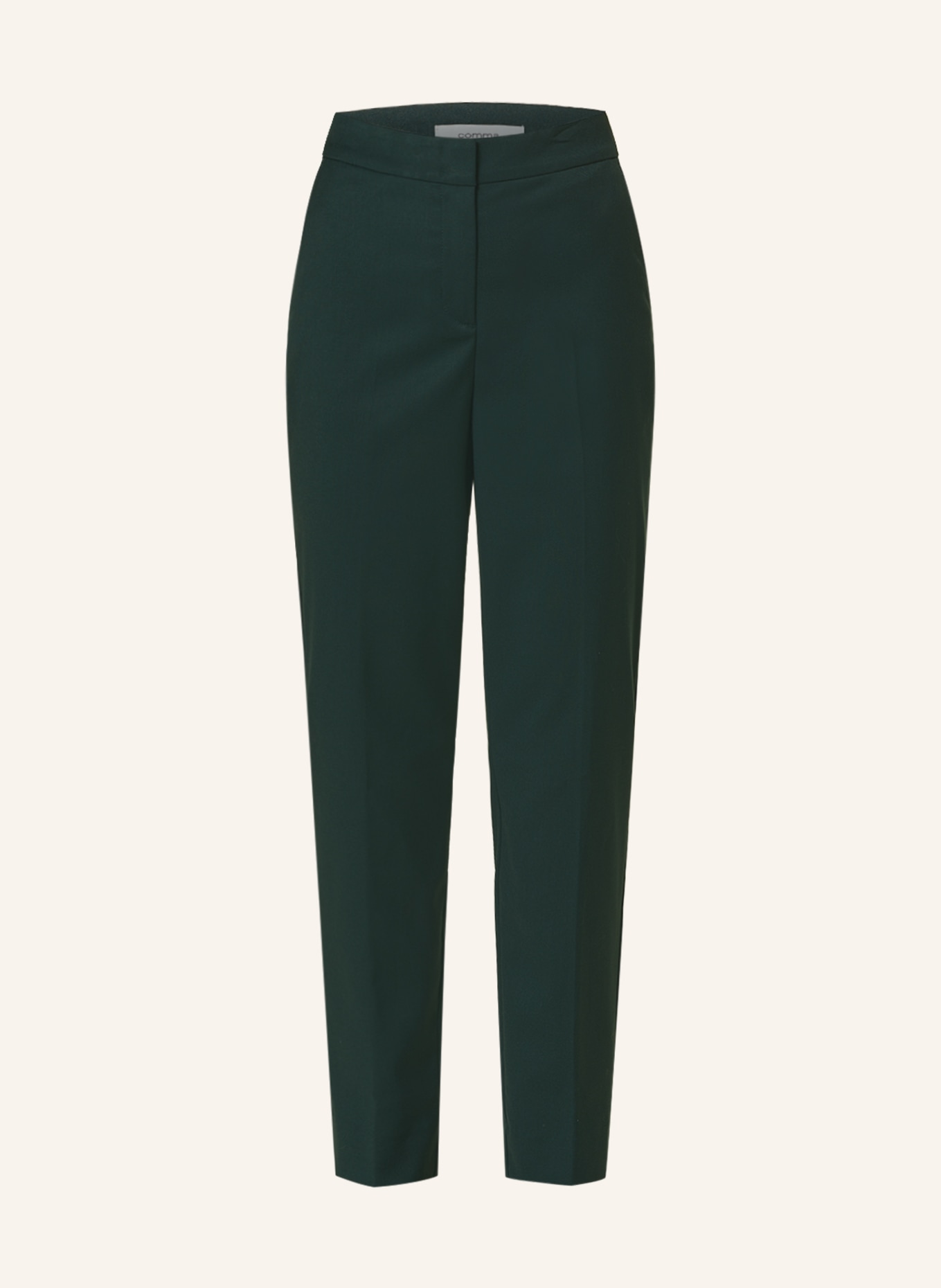 comma casual identity Trousers, Color: DARK GREEN (Image 1)