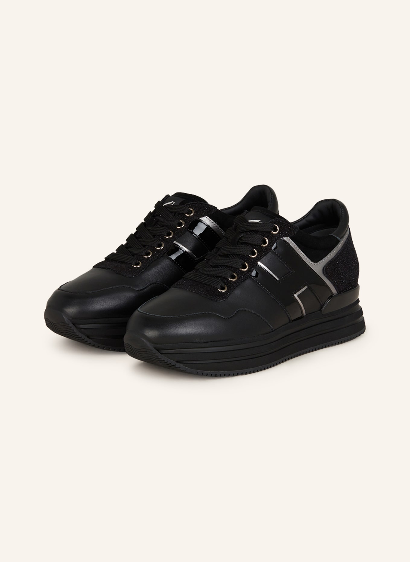 HOGAN Sneakers H483, Color: BLACK (Image 1)