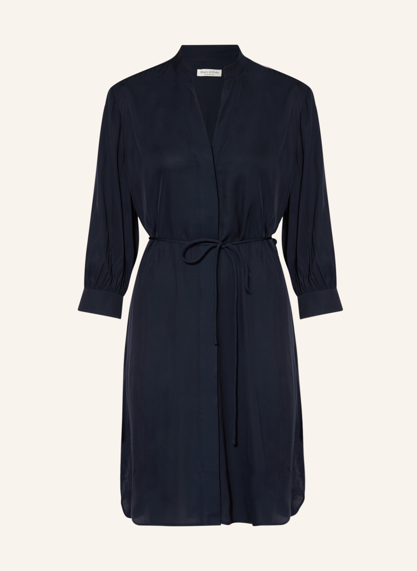 Marc O'Polo Shirt dress with 3/4 sleeves, Color: DARK BLUE (Image 1)