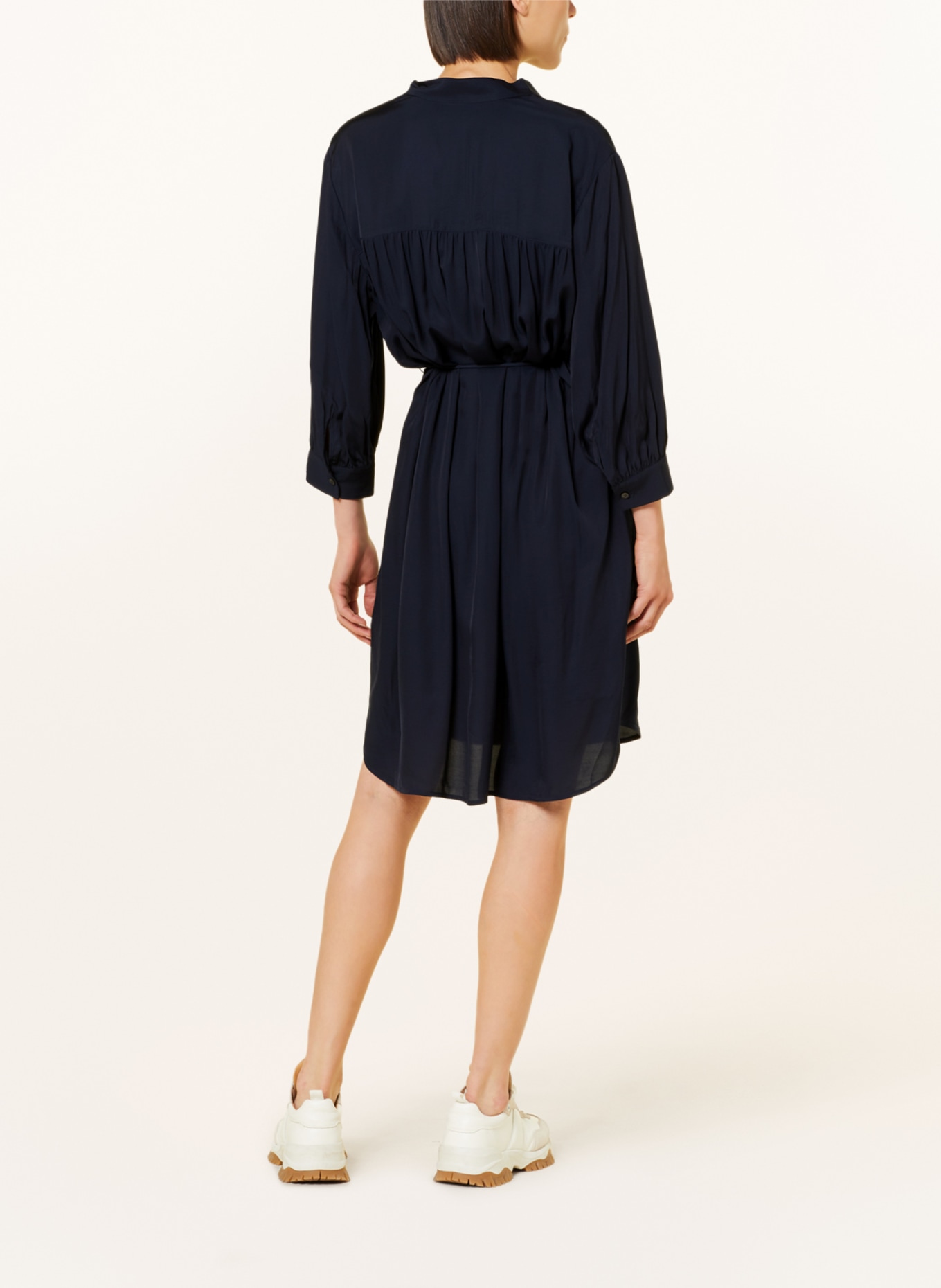 Marc O'Polo Shirt dress with 3/4 sleeves, Color: DARK BLUE (Image 3)