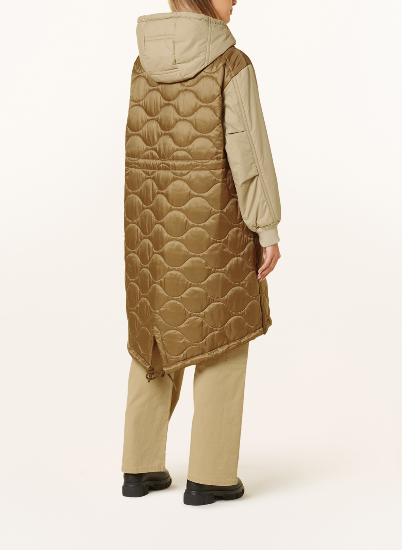 Marc O'Polo Quilted parka, Color: BROWN/ BEIGE (Image 3)