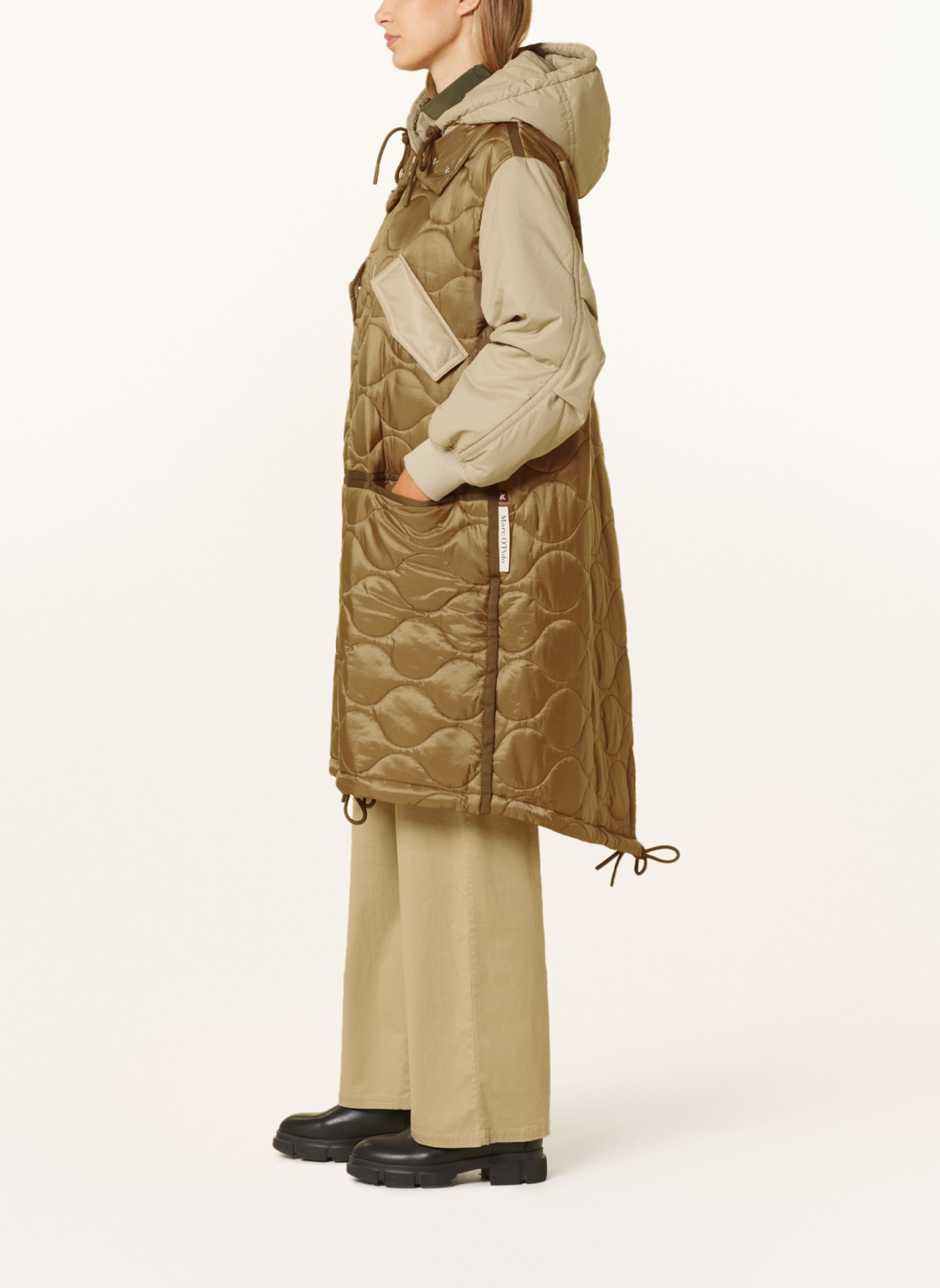 Marc O'Polo Quilted parka, Color: BROWN/ BEIGE (Image 4)