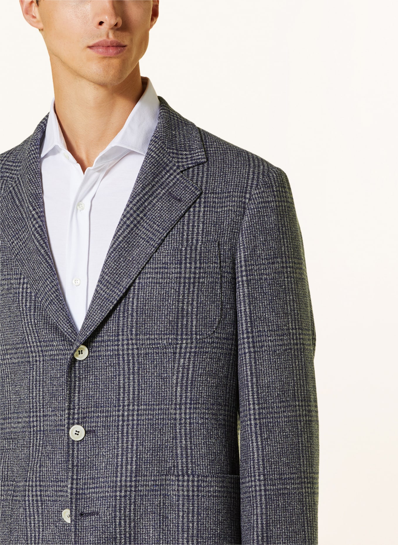 BRUNELLO CUCINELLI Tailored jacket slim fit, Color: DARK BLUE/ GRAY (Image 5)