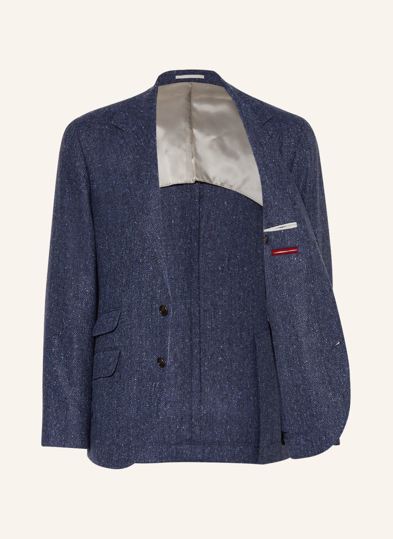 BRUNELLO CUCINELLI Tailored jacket extra slim fit, Color: DARK BLUE/ LIGHT BLUE (Image 4)