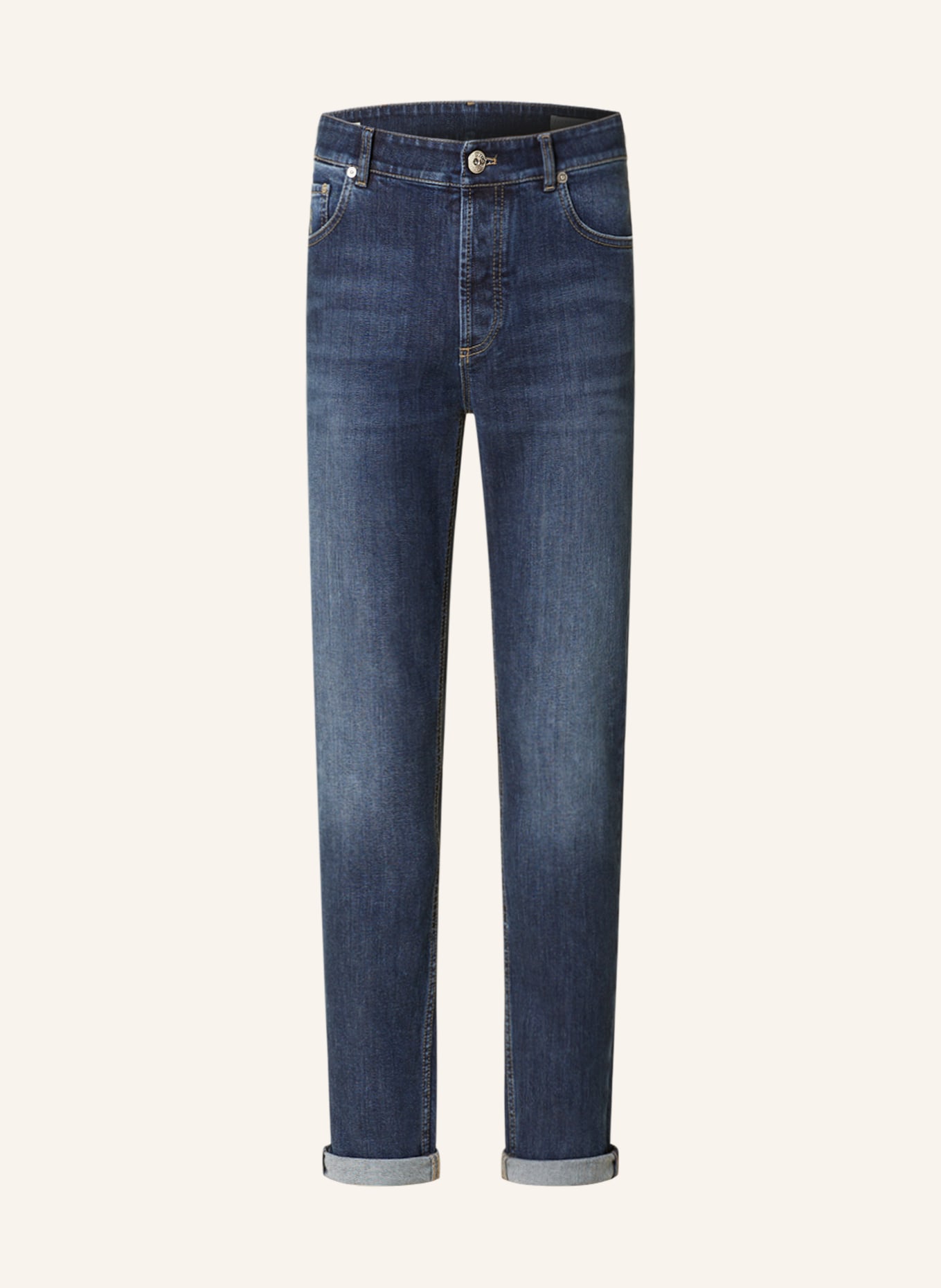 BRUNELLO CUCINELLI Jeans Traditional Fit, Farbe: C1468 Dark Denim (Bild 1)