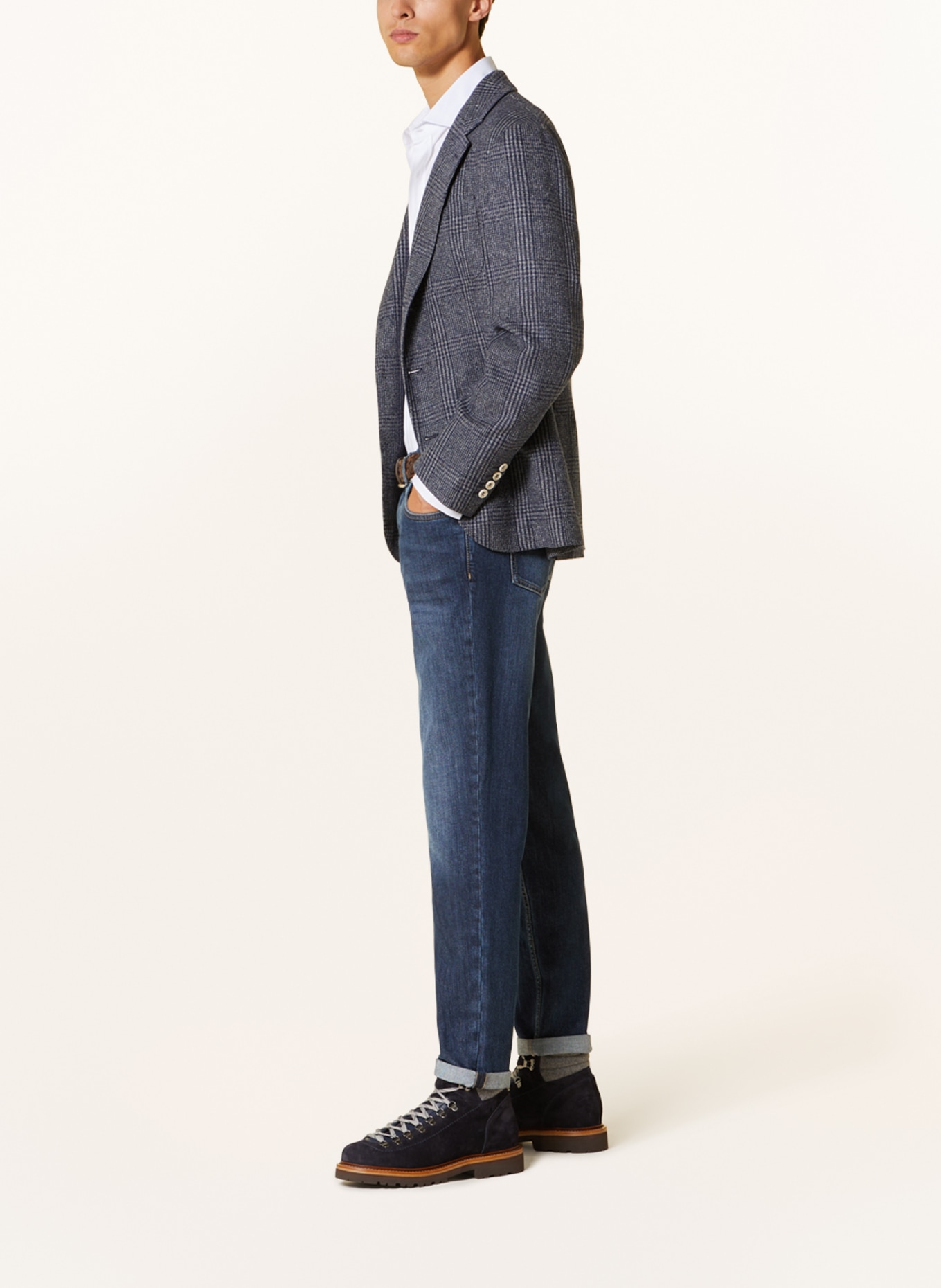 BRUNELLO CUCINELLI Jeans Traditional Fit, Farbe: C1468 Dark Denim (Bild 4)
