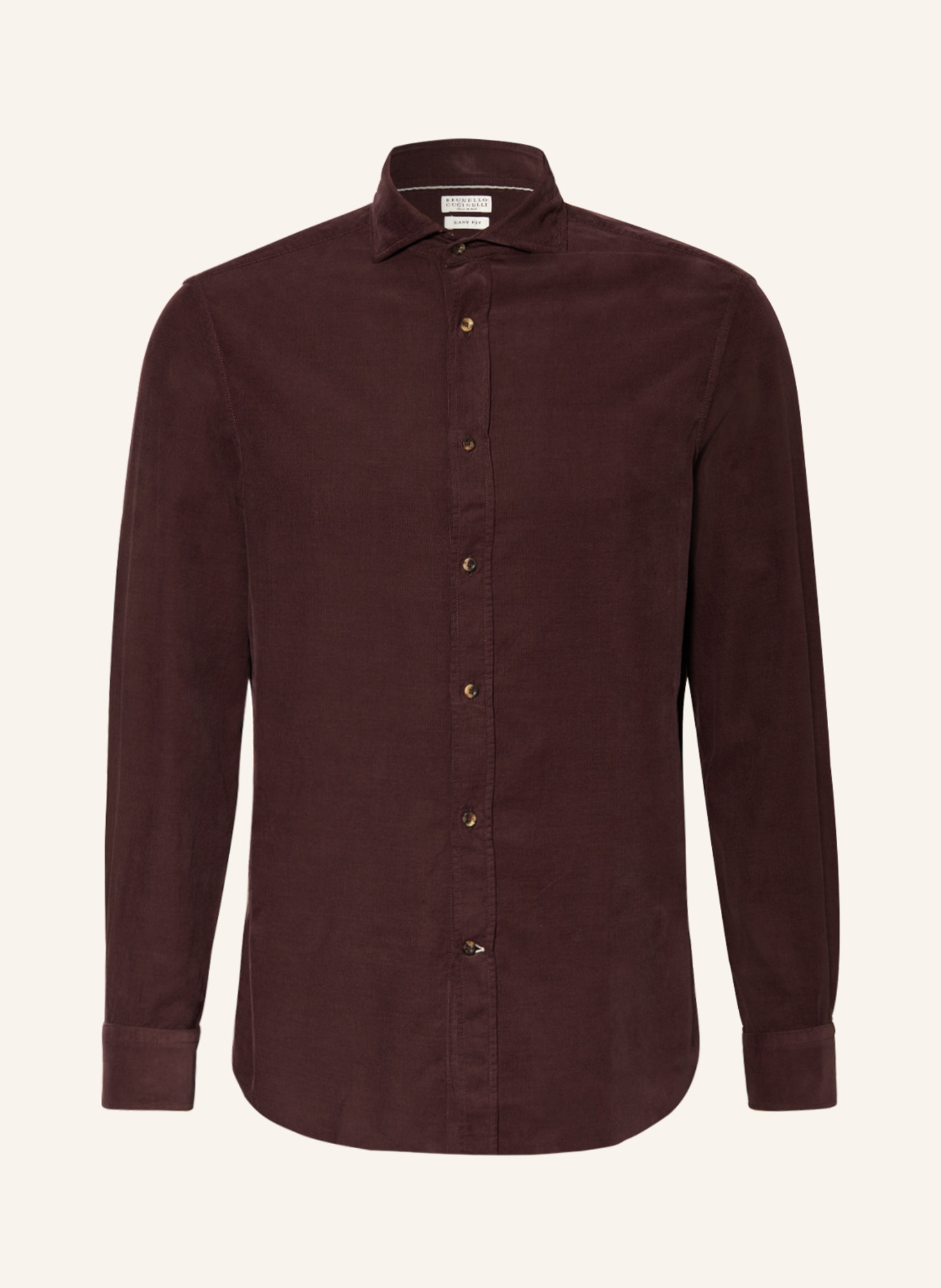 BRUNELLO CUCINELLI Corduroy shirt easy fit, Color: DARK PURPLE (Image 1)
