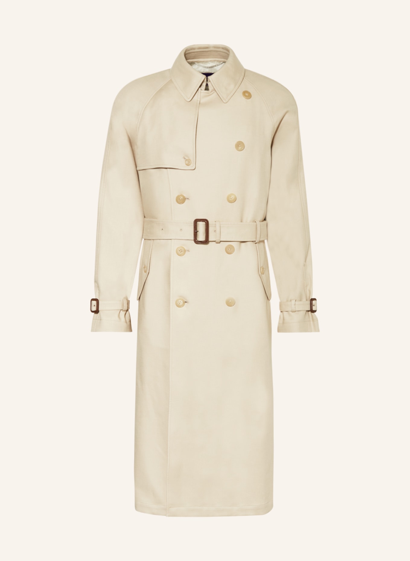 RALPH LAUREN PURPLE LABEL Trench coat, Color: BEIGE (Image 1)