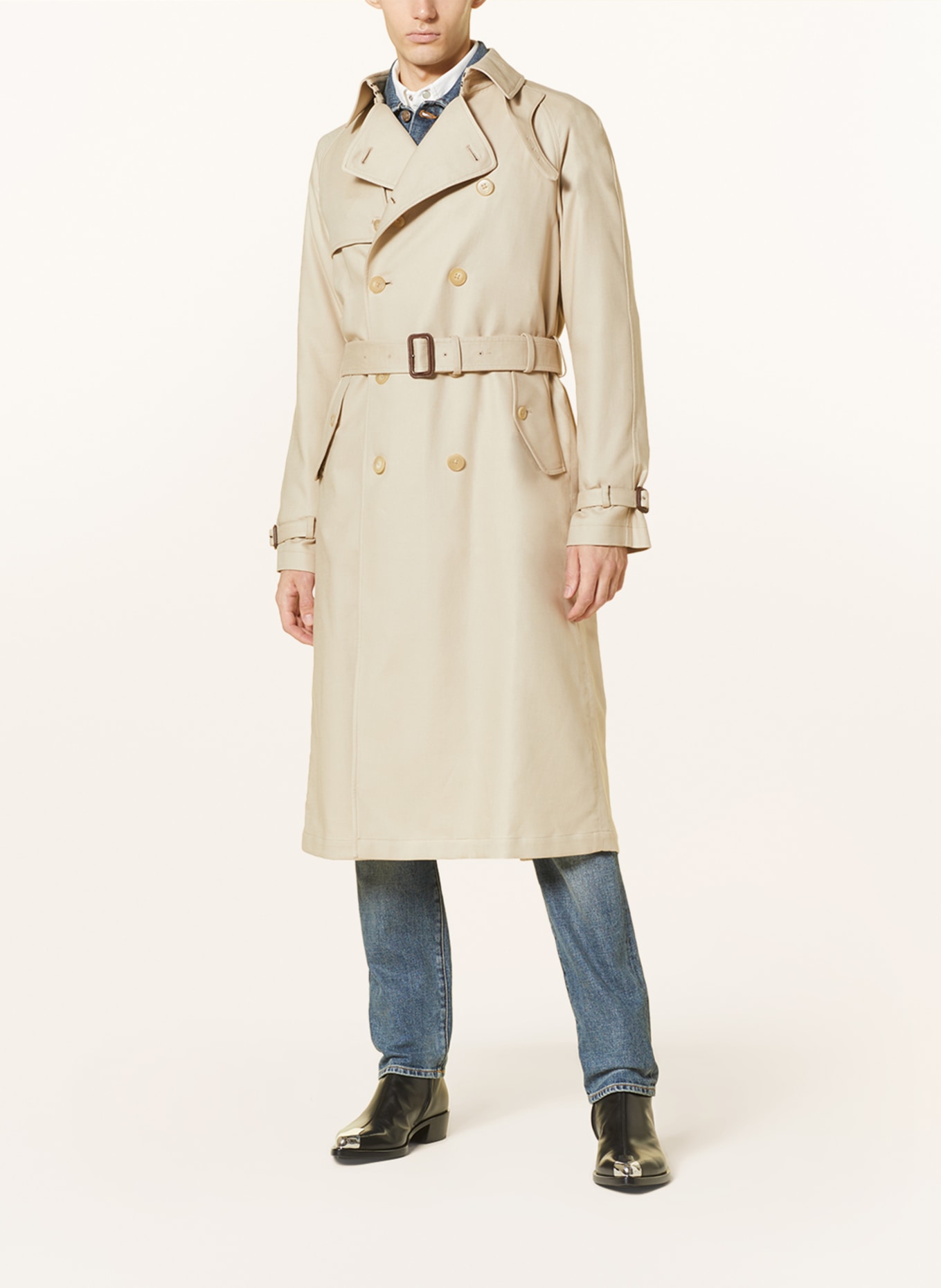 RALPH LAUREN PURPLE LABEL Trench coat, Color: BEIGE (Image 2)