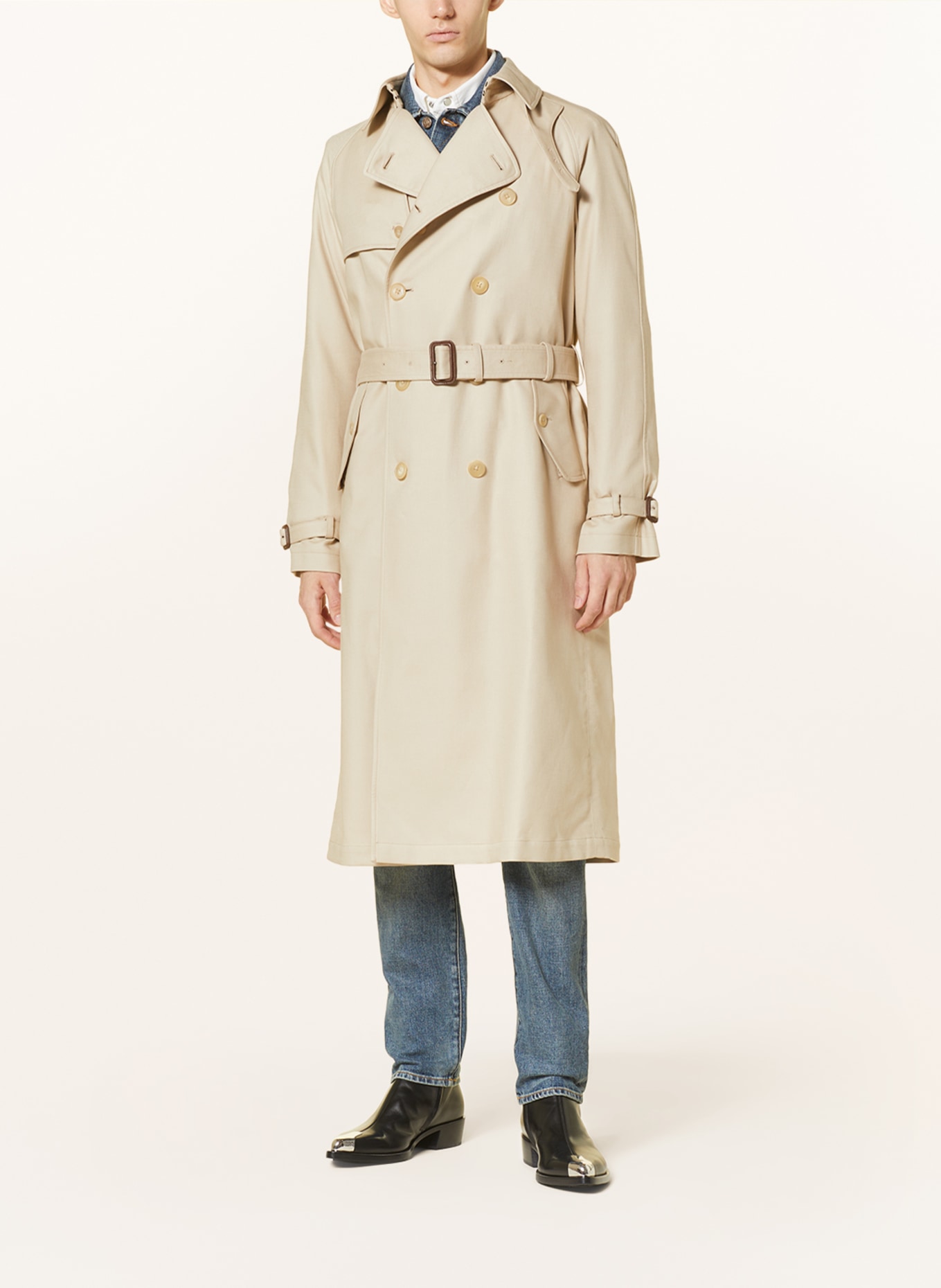 RALPH LAUREN PURPLE LABEL Trench coat, Color: BEIGE (Image 3)