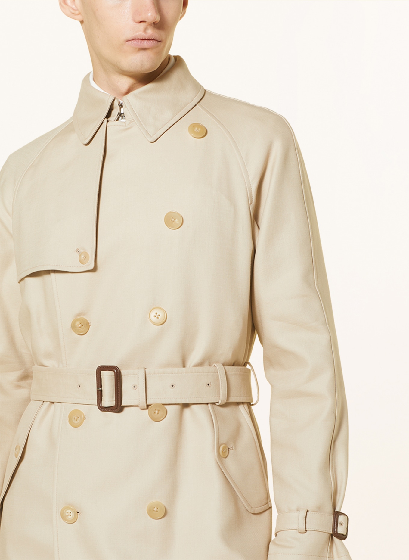 RALPH LAUREN PURPLE LABEL Trench coat, Color: BEIGE (Image 5)