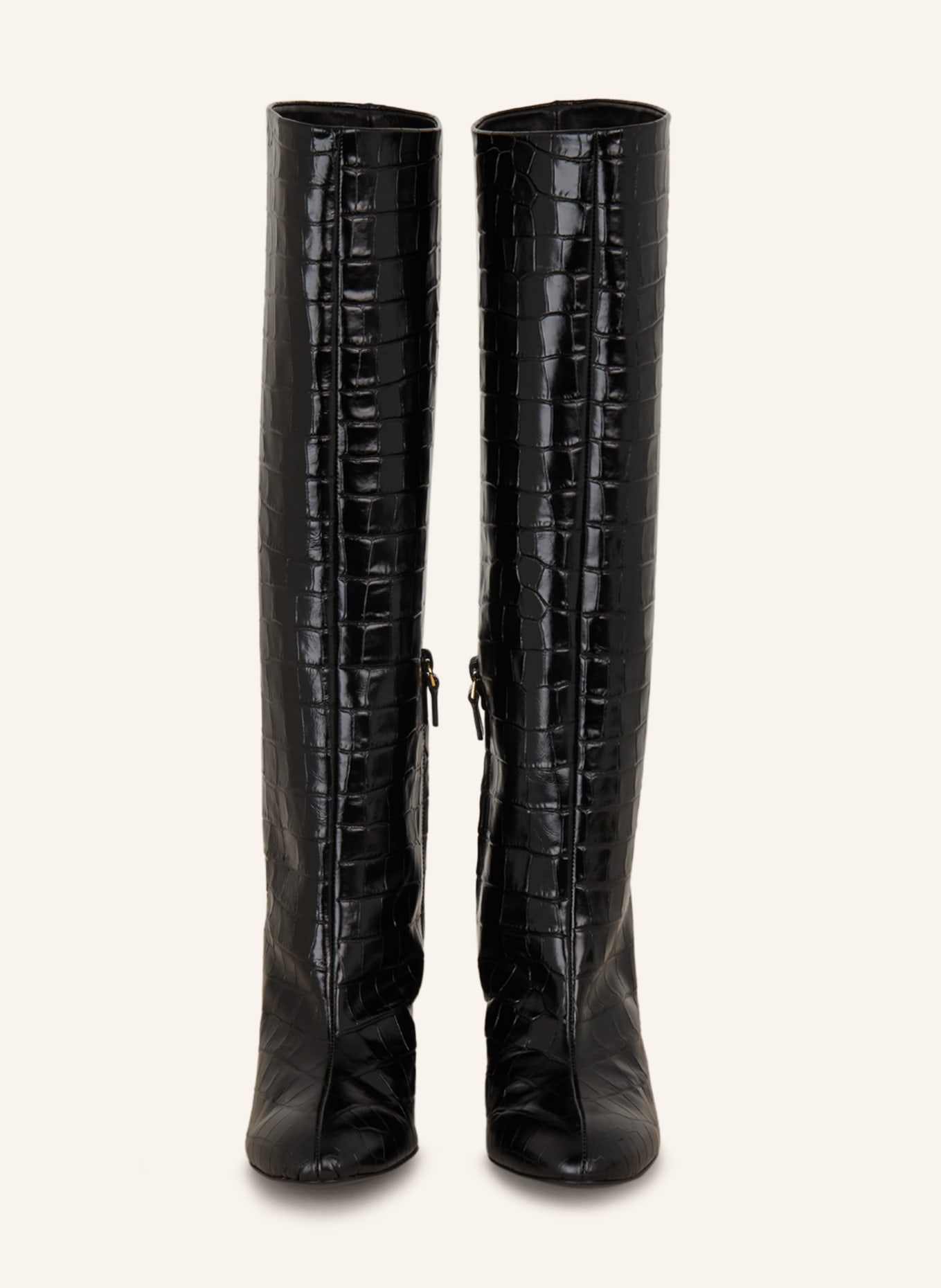 Stuart weitzman croc boots on sale