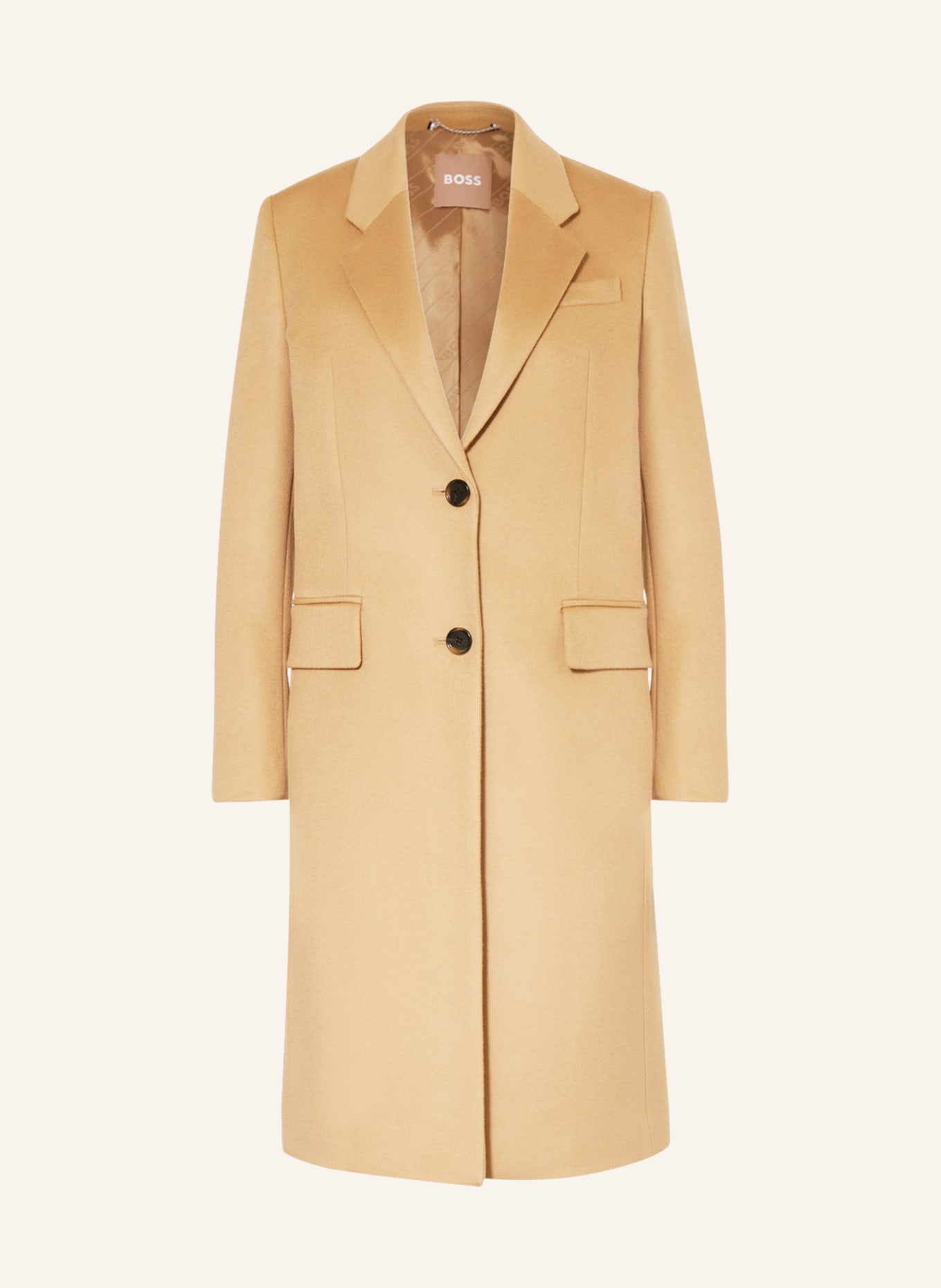 BOSS Wool coat CATARA, Color: BEIGE (Image 1)