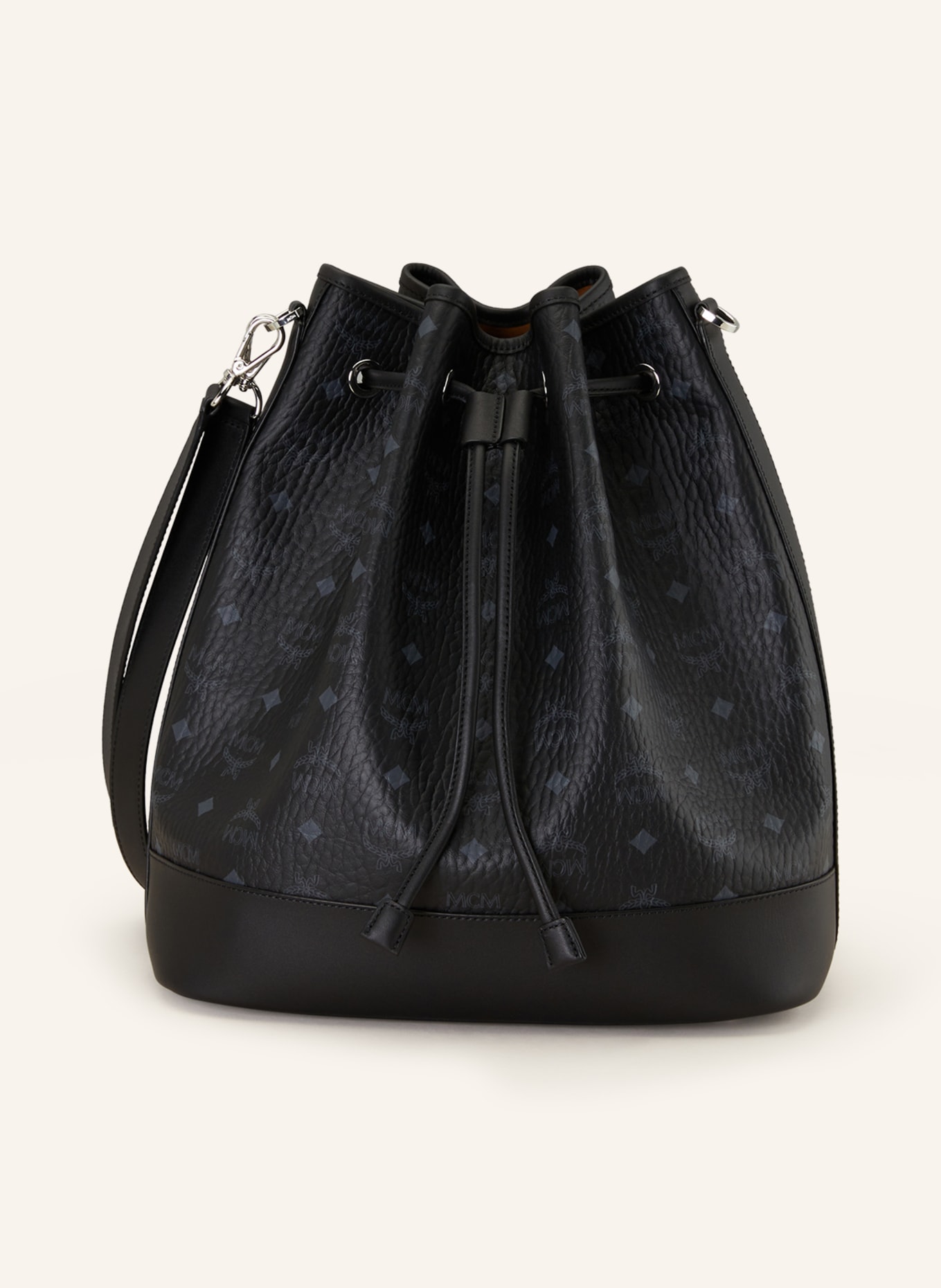 MCM Pouch bag DESSAU LARGE, Color: BLACK/ GRAY (Image 1)