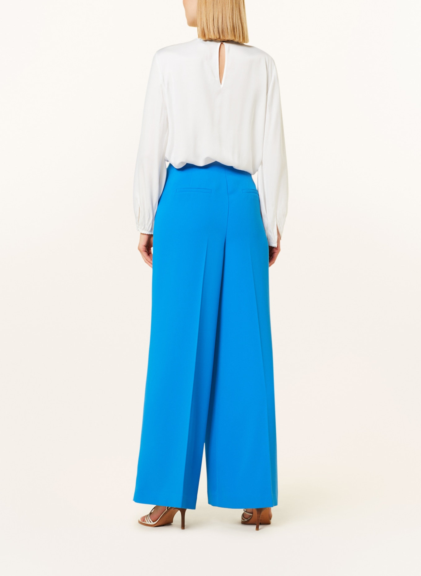 comma Wide leg trousers, Color: BLUE (Image 3)