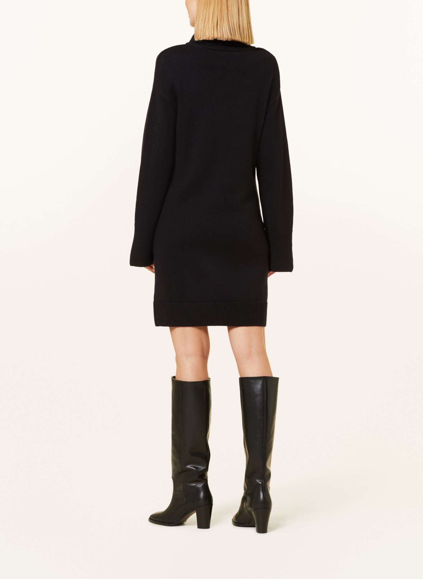 comma Knit dress, Color: BLACK (Image 3)