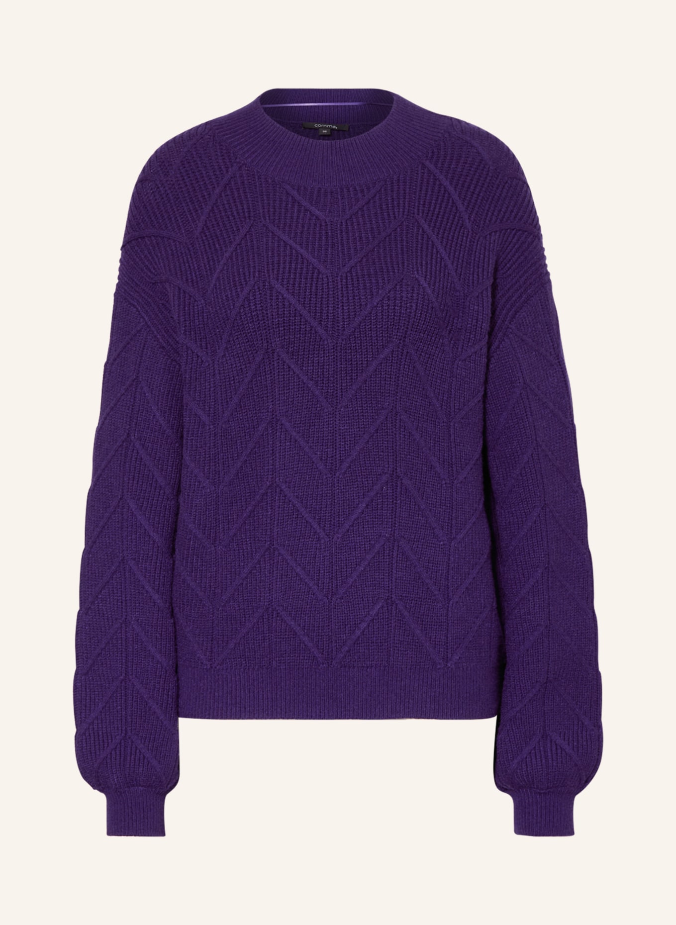 comma Sweater, Color: DARK PURPLE (Image 1)