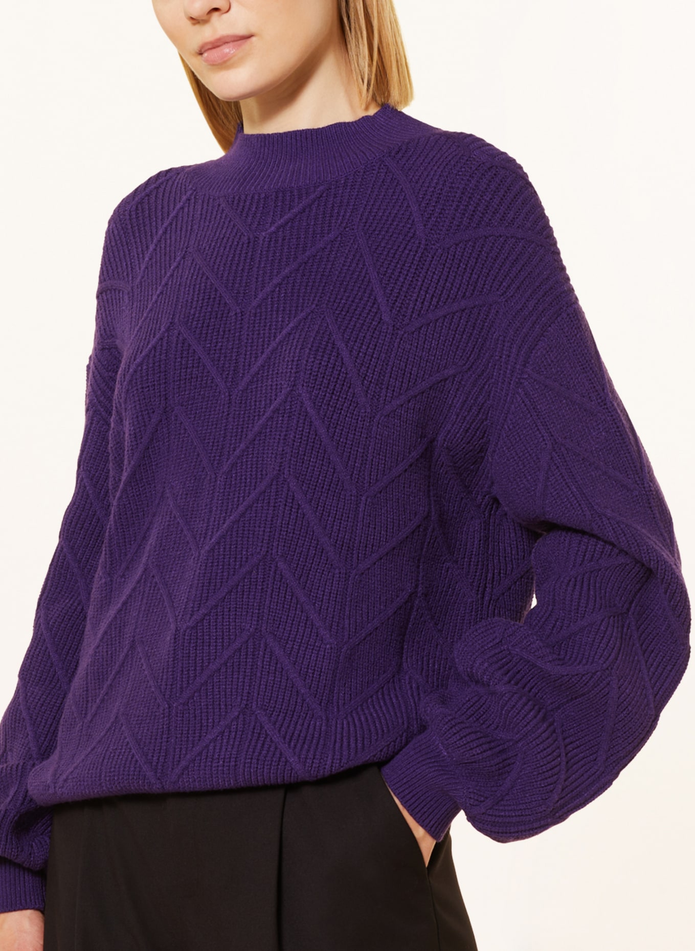 comma Sweater, Color: DARK PURPLE (Image 4)