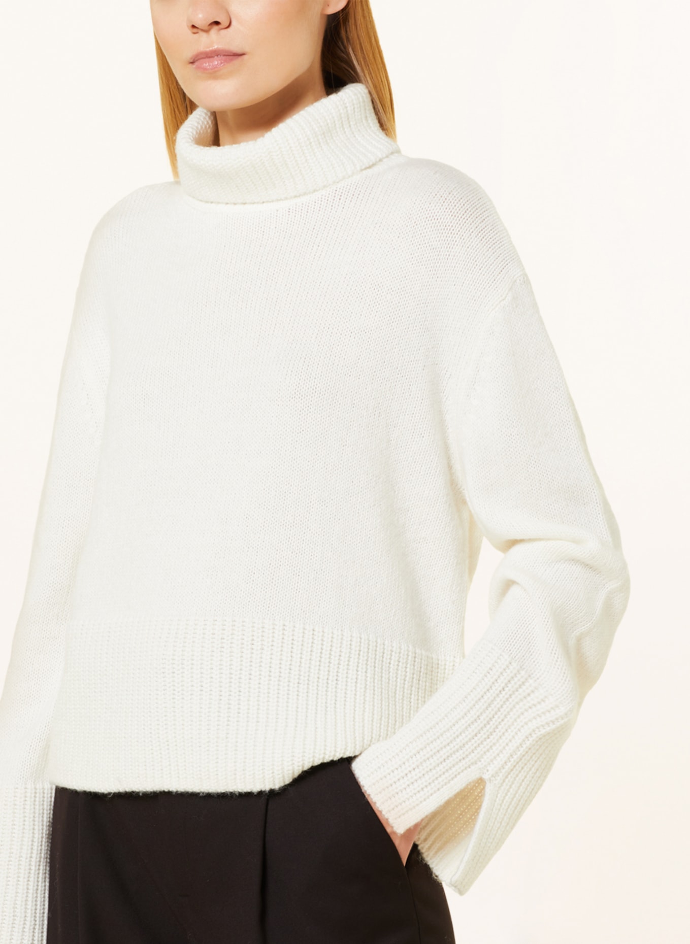 comma Turtleneck sweater, Color: ECRU (Image 4)