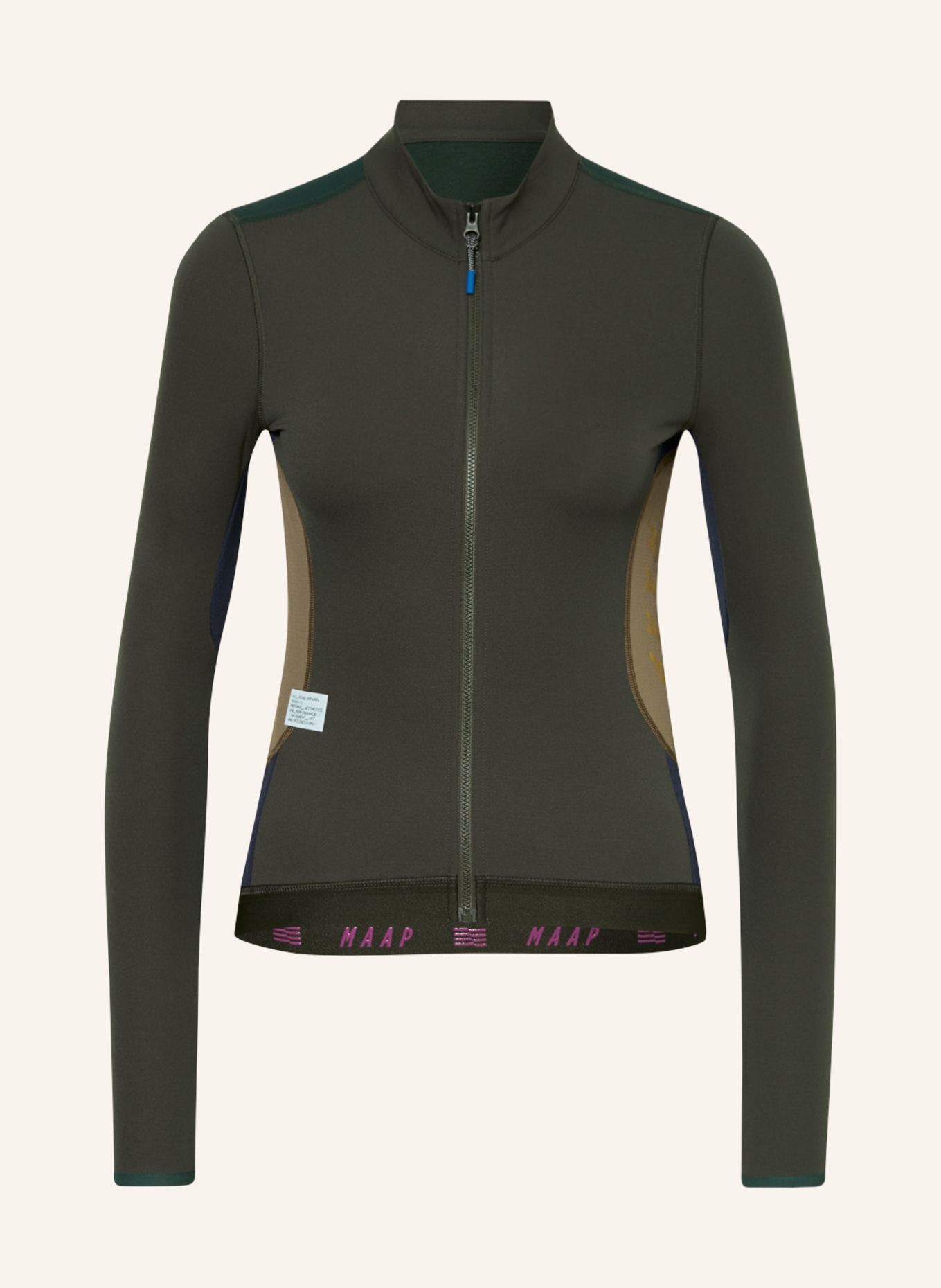 MAAP Cycling jersey ALT_ROAD, Color: OLIVE/ DARK BLUE (Image 1)