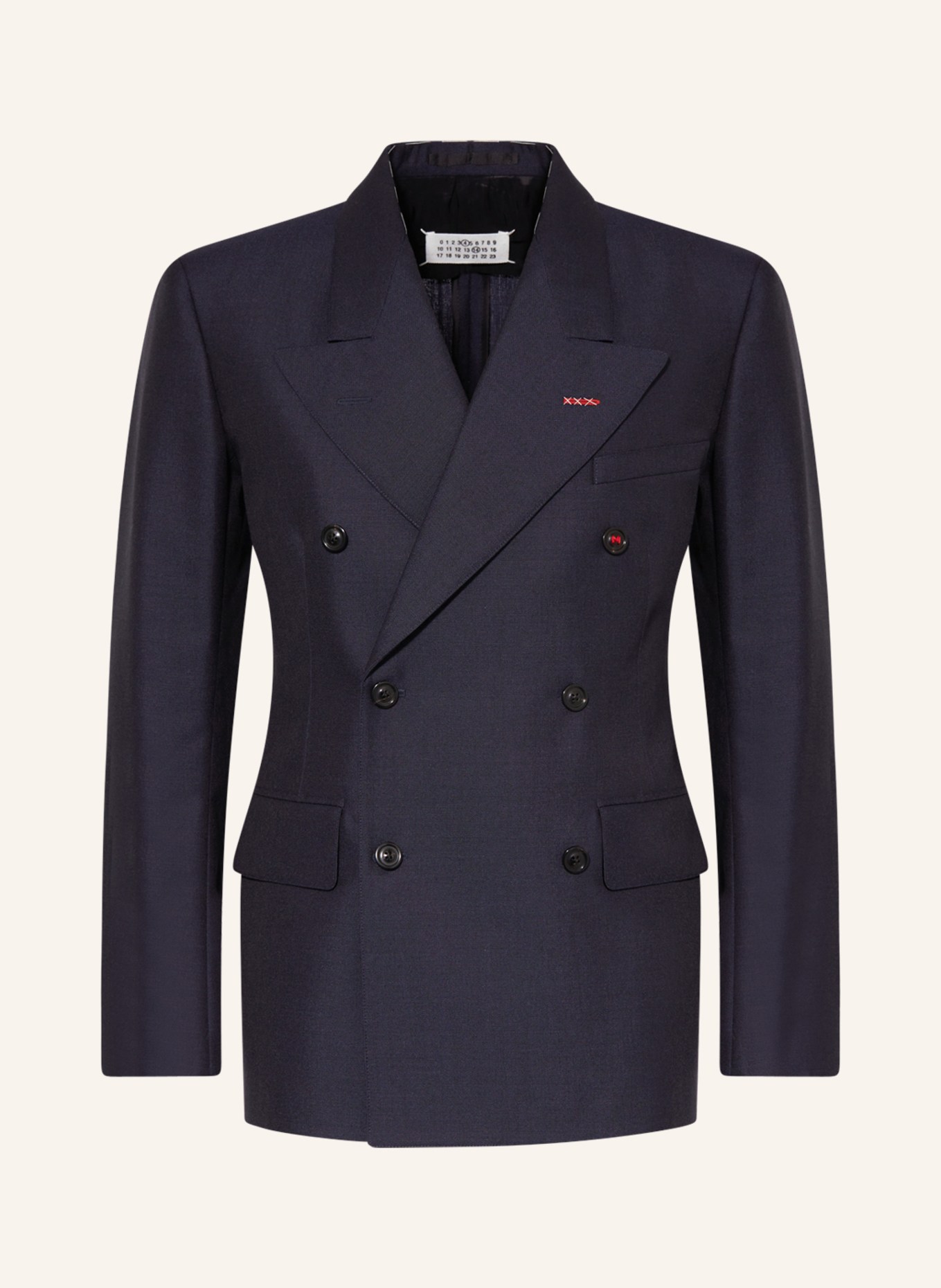 Maison Margiela Suit jacket extra slim fit with mohair, Color: 524 NAVY (Image 1)
