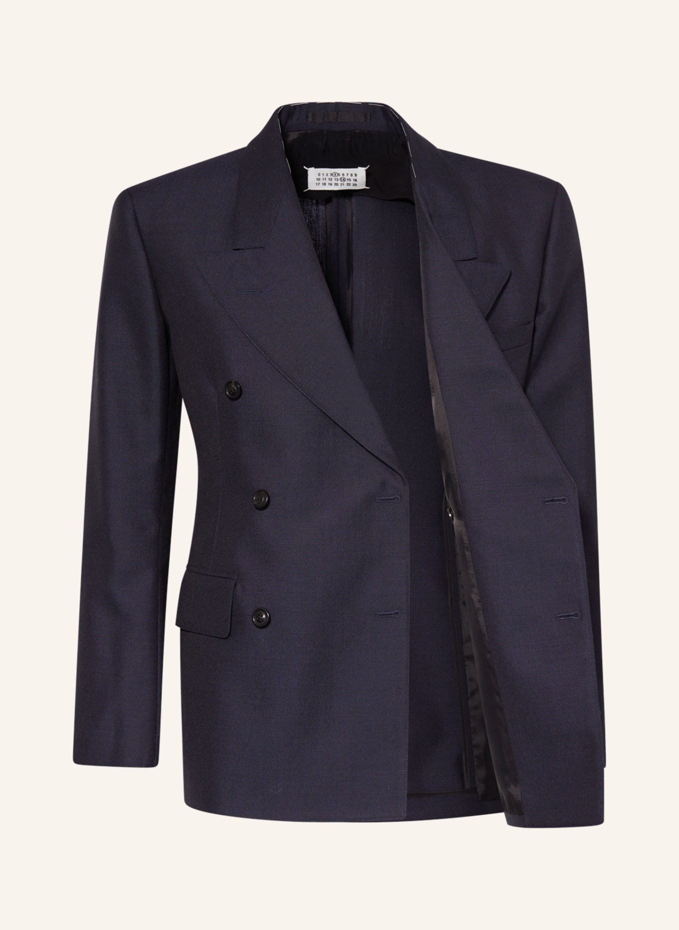 Maison Margiela Suit jacket extra slim fit with mohair, Color: 524 NAVY (Image 4)