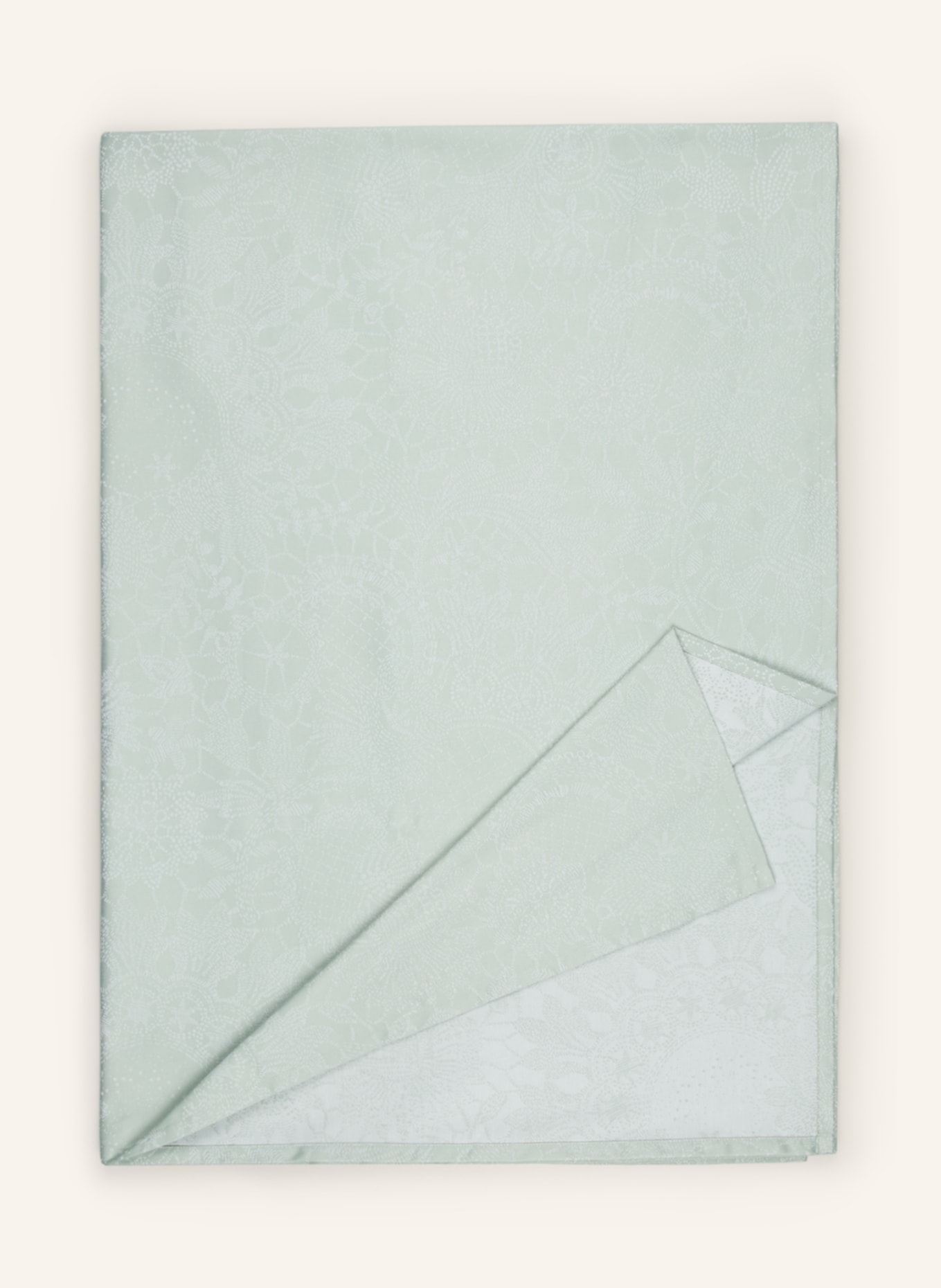 GARNIER-THIEBAUT Table cloth MILLE GUIPURES, Color: LIGHT GREEN (Image 1)