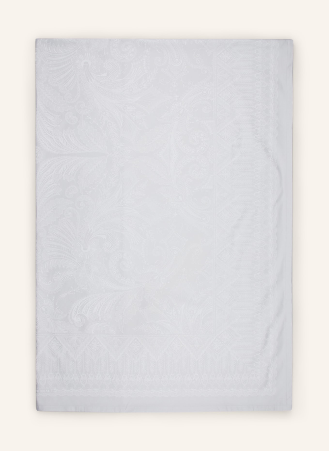 GARNIER-THIEBAUT Table cloth GRACE, Color: LIGHT GRAY/ WHITE (Image 2)