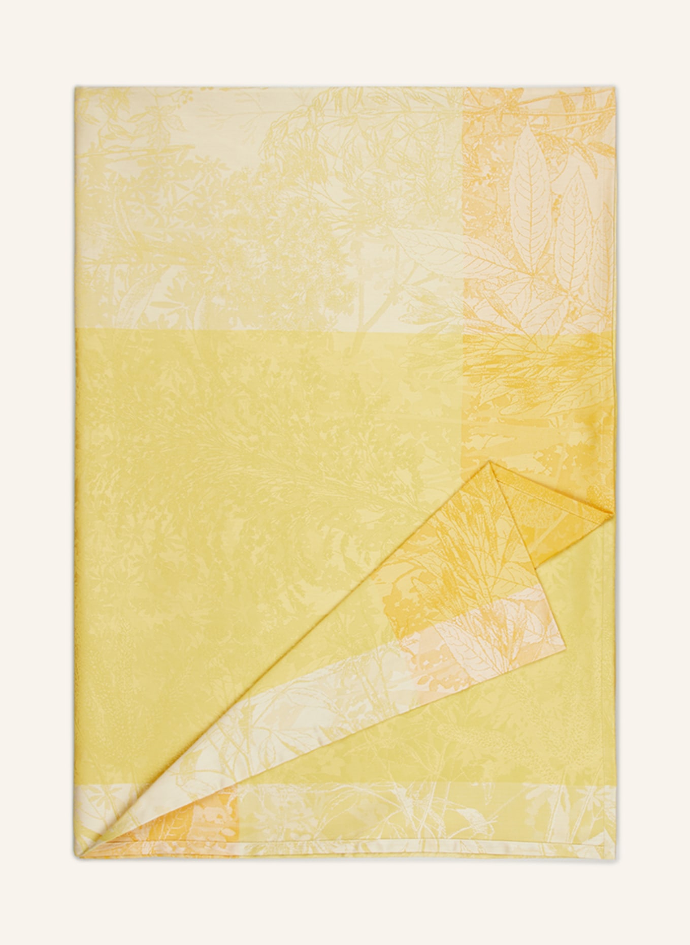 GARNIER-THIEBAUT Table cloth MILLE ESPRIT JARDIN, Color: YELLOW (Image 1)
