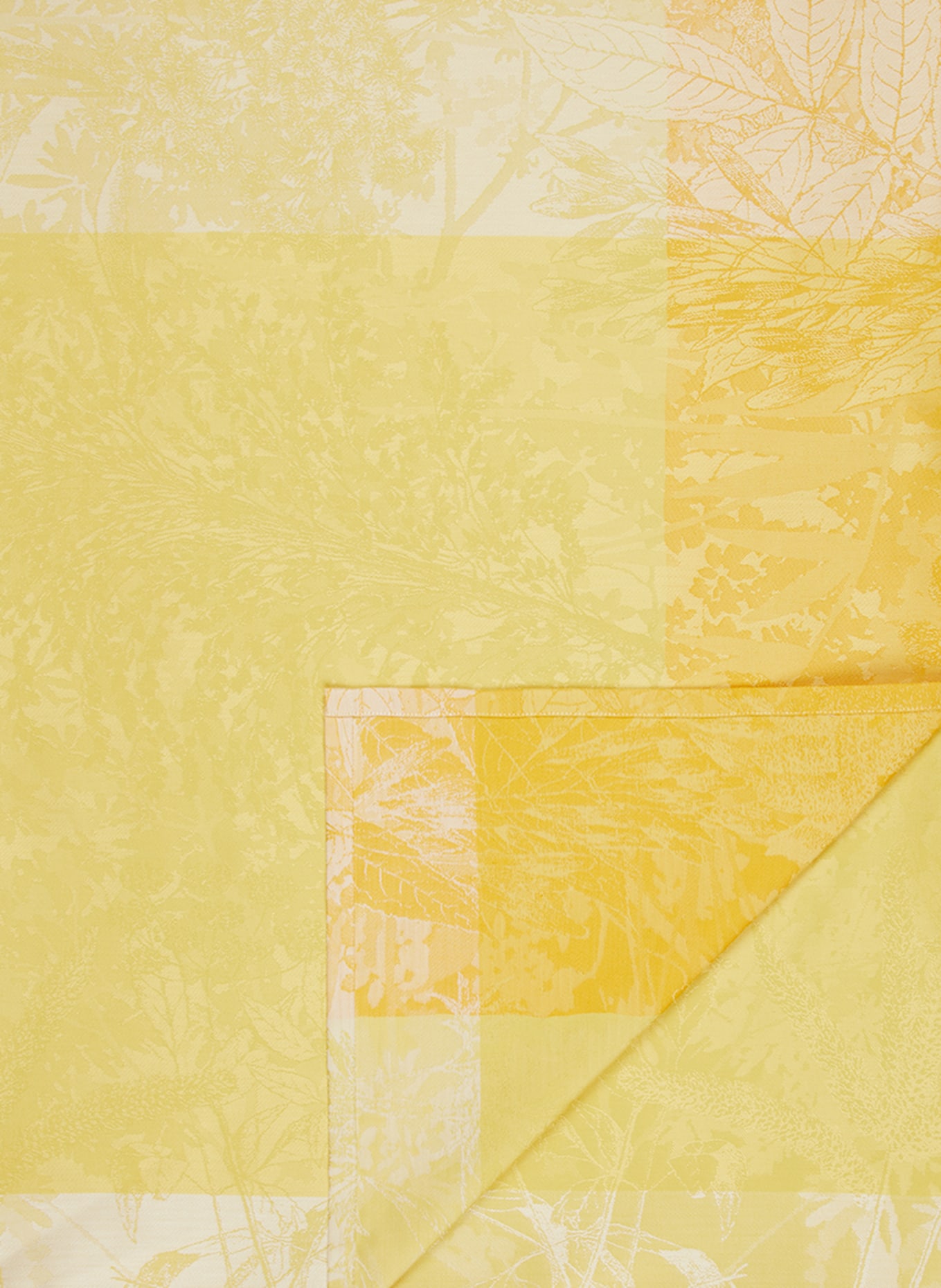 GARNIER-THIEBAUT Table cloth MILLE ESPRIT JARDIN, Color: YELLOW (Image 3)